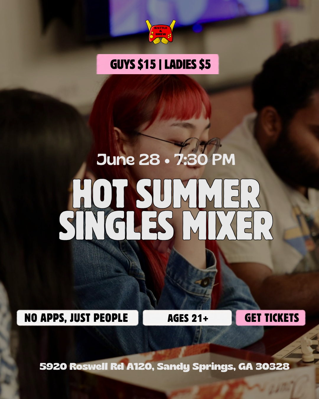 Hot Summer Singles Mixer at Battle &amp; Brew 