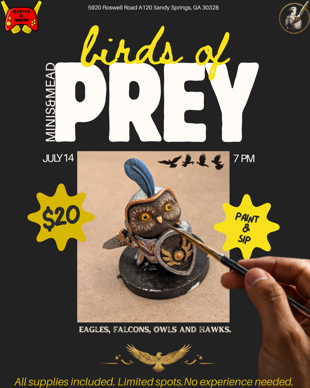 🦅 Minis&amp;Mead - Birds of Prey