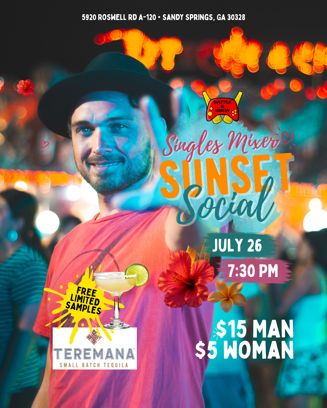 ☀️ Singles Mixer – Sunset Social 🌴🍹