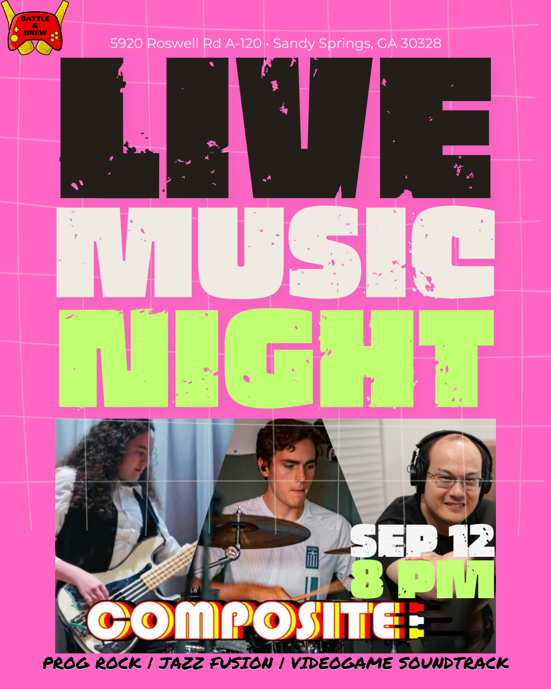 🎶 Live Music Night at Battle & Brew