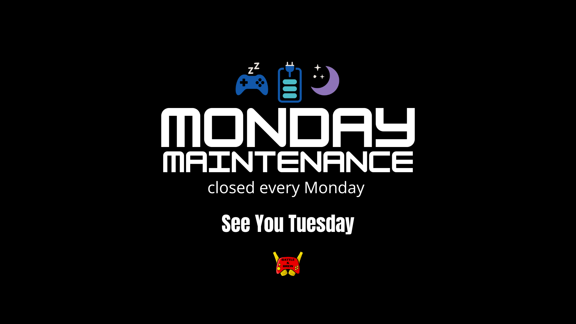 Closed on Mondays — Video Game Restaurant and Fun! | Video and Board ...