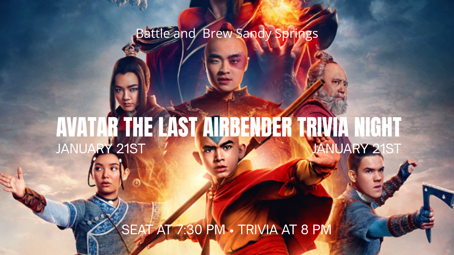 Avatar: The Last Airbender Trivia Night — Video Game Restaurant and Fun ...