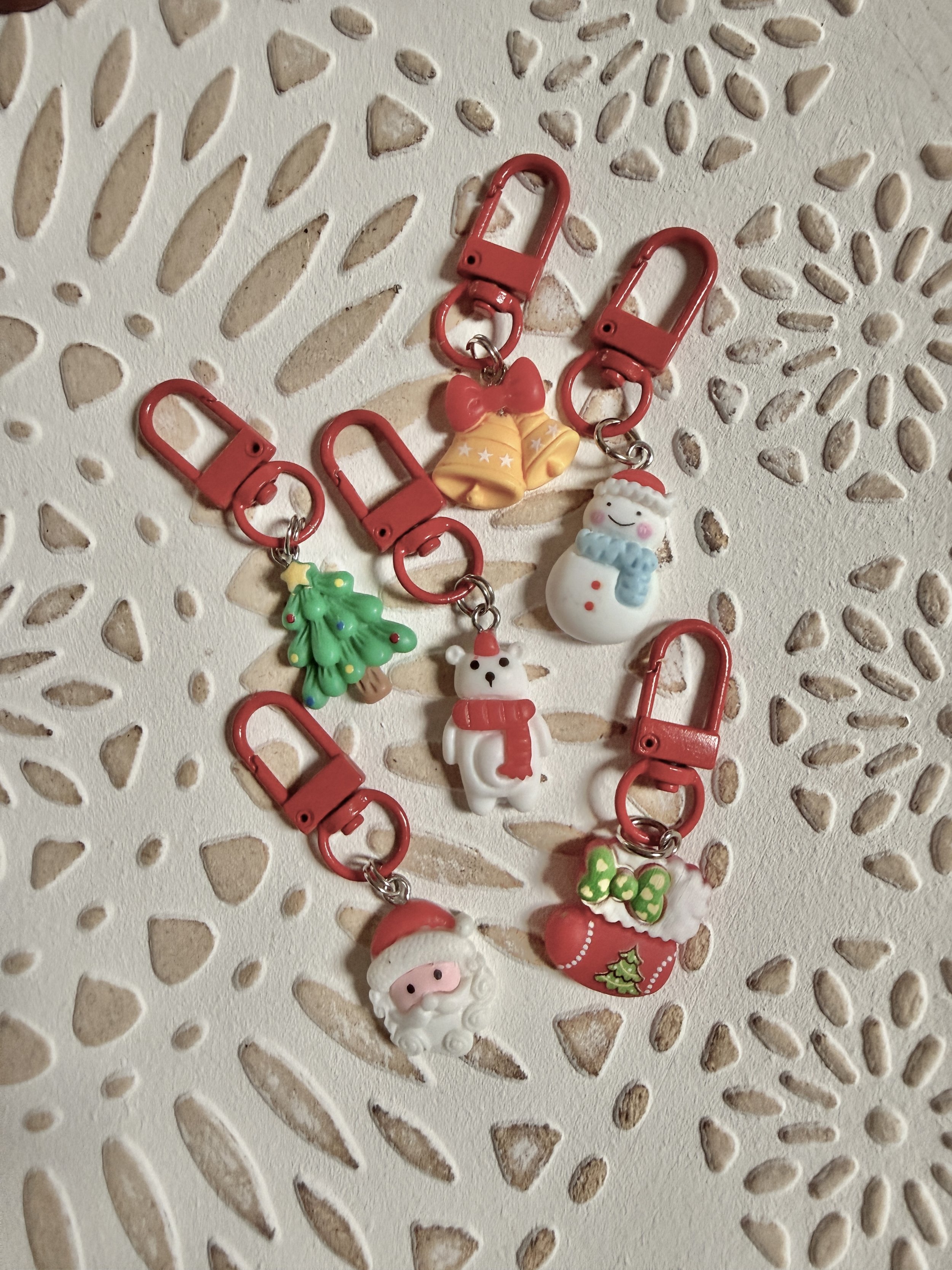 Warm and Merry Christmas Clay Charms