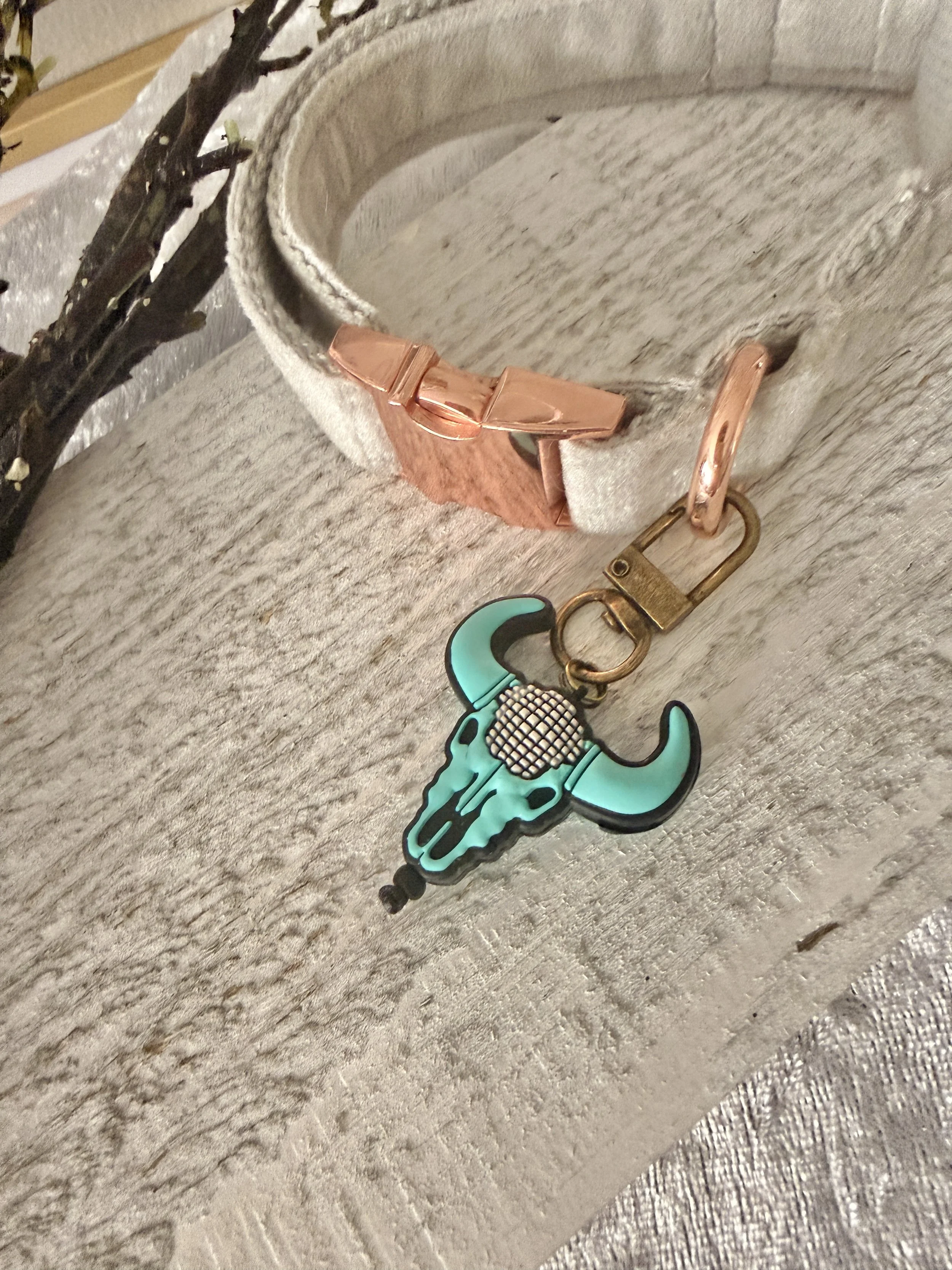 Turquoise Buffalo Collar Charm
