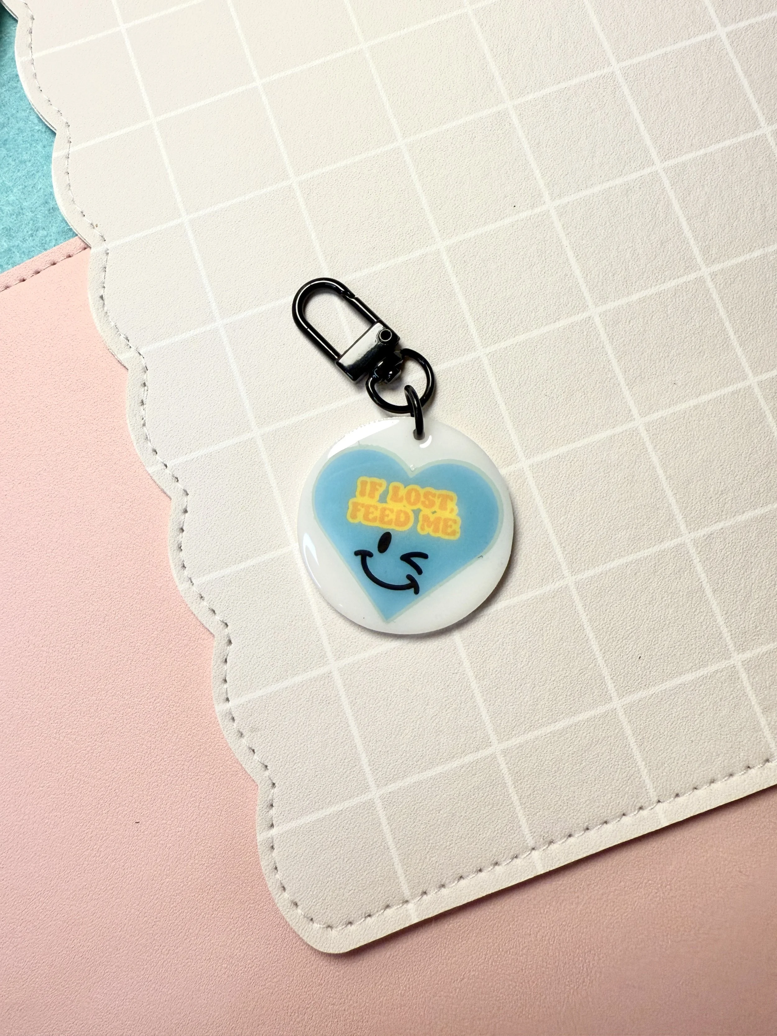 If Lost Feed Me Collar Charm