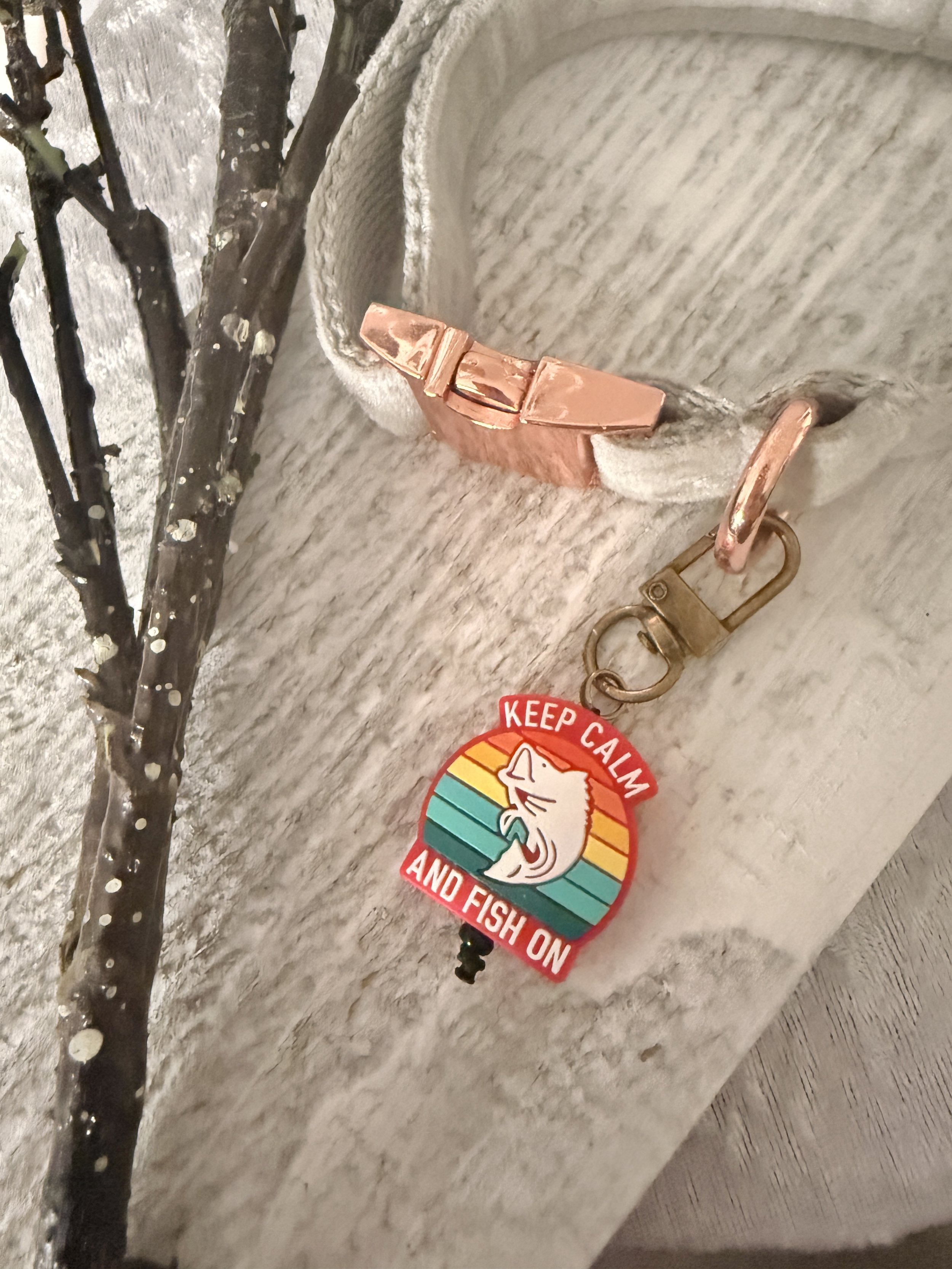 Fish On Dog Collar Charm