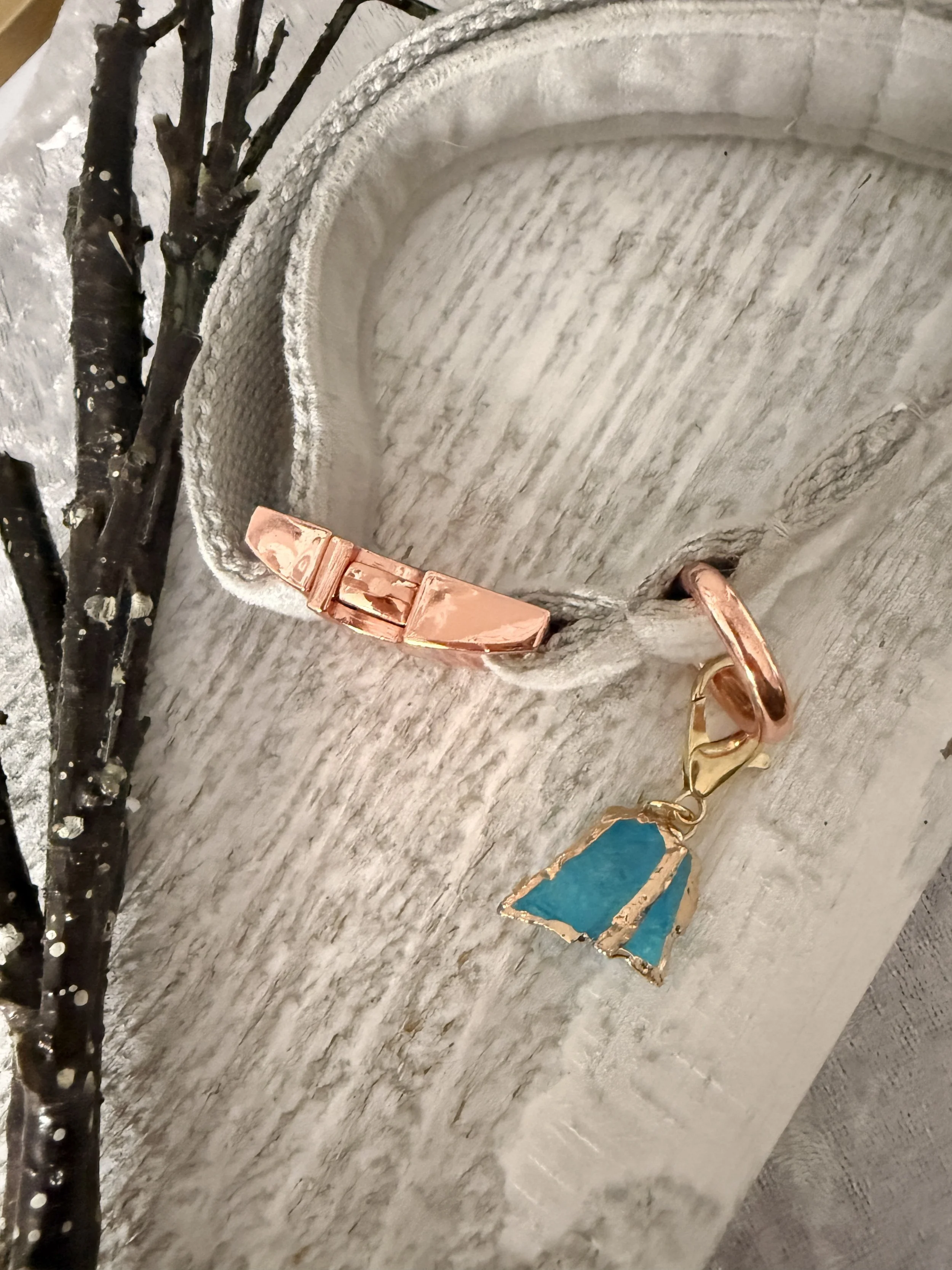 Blue Crystal Rock Collar Charm1.JPG