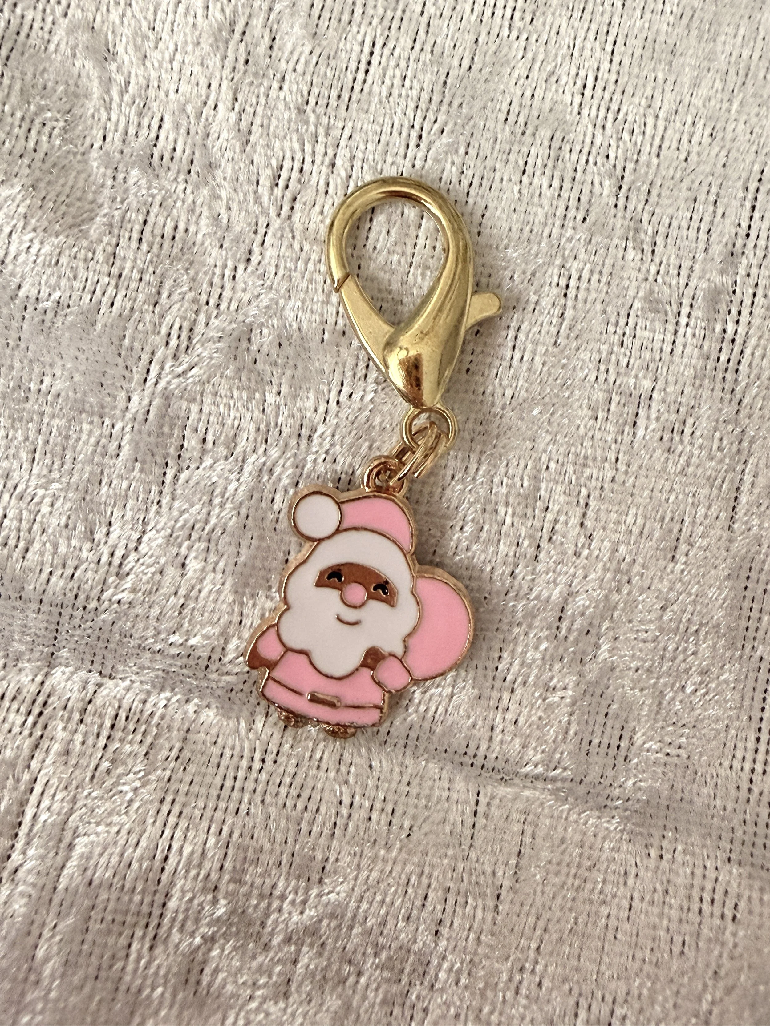 Pink Santa Collar Charm.JPG
