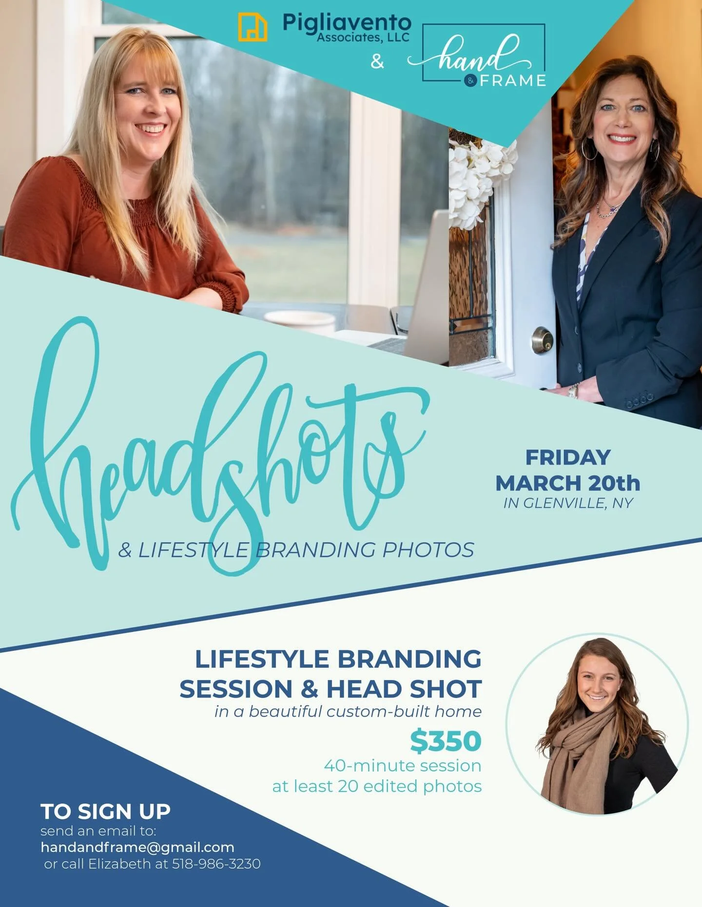 Email or call us to save your spot! 

#Albanyrealtors #albanyprofessionals #headshotsession #handandframe #518photographer