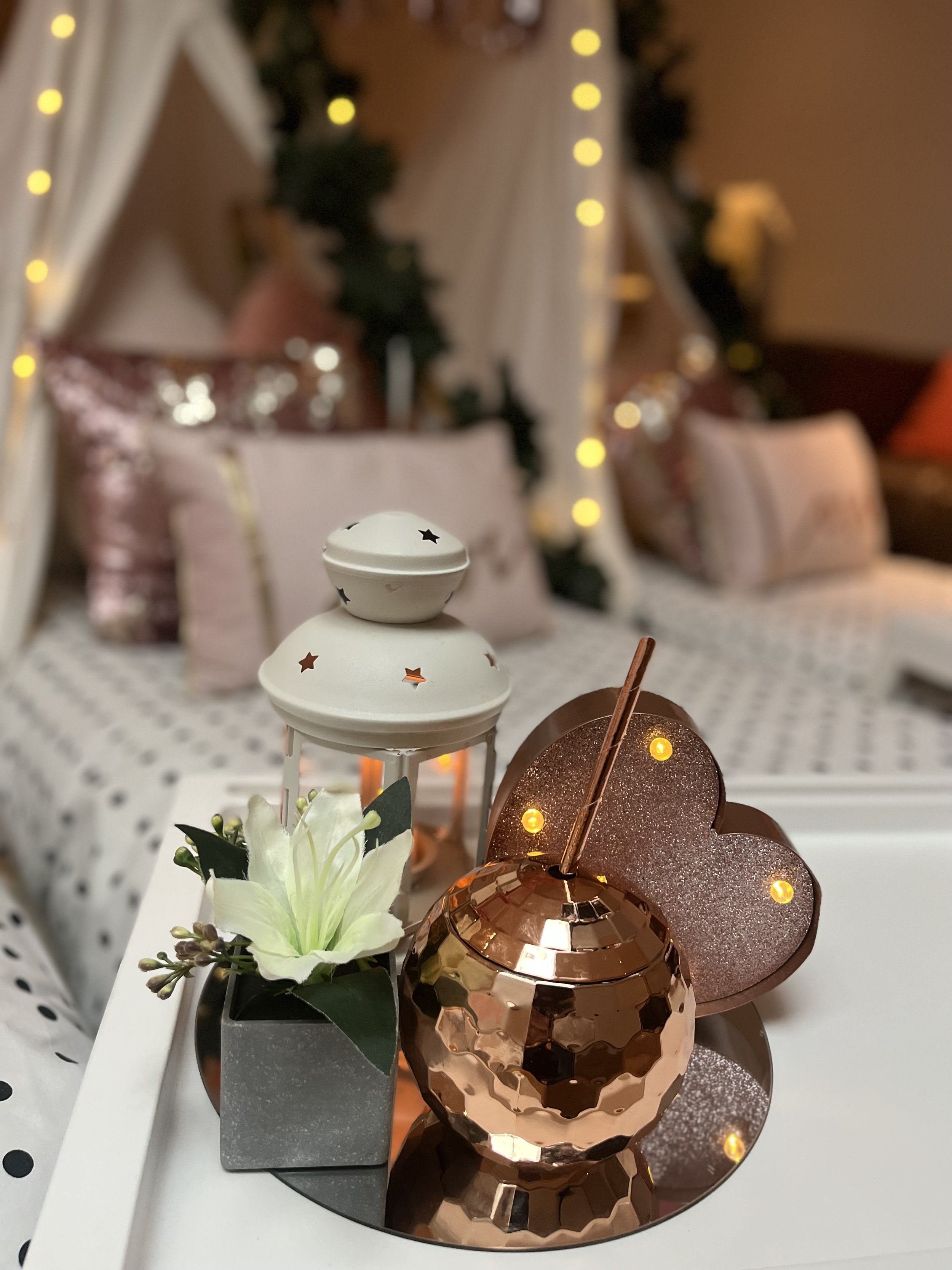 Rose gold sleepover