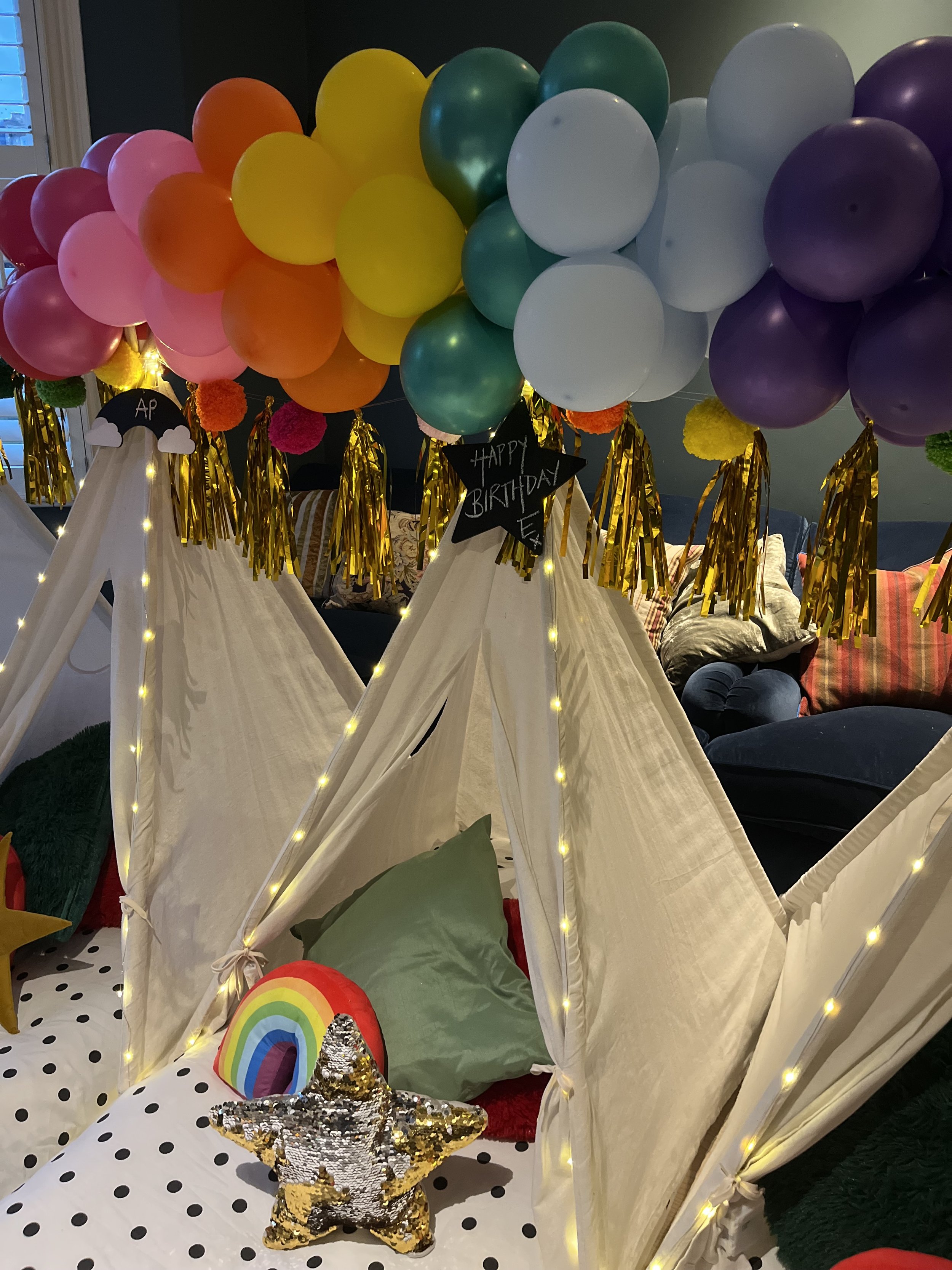 Rainbow sleepover