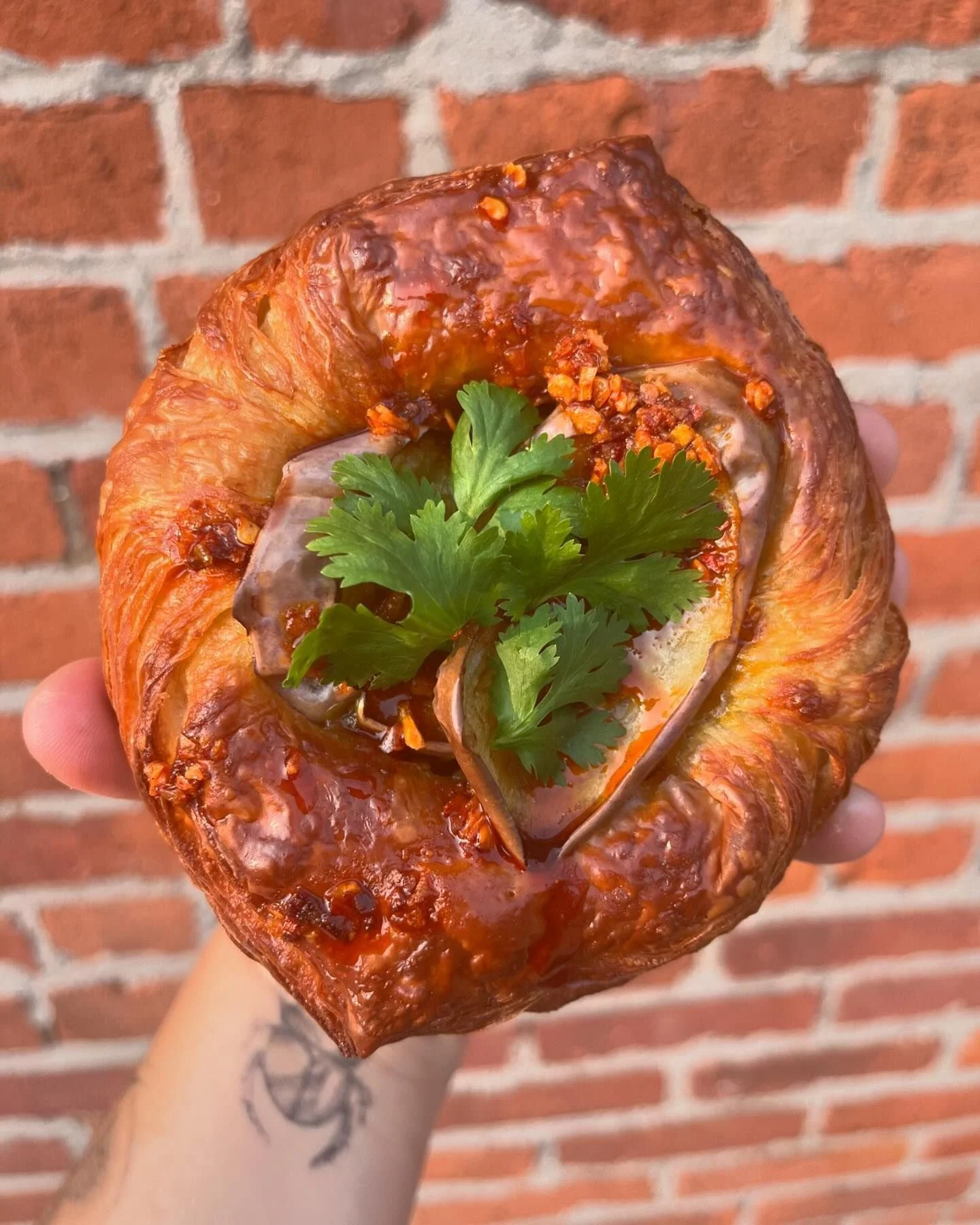 Curry and Eggplant Danish