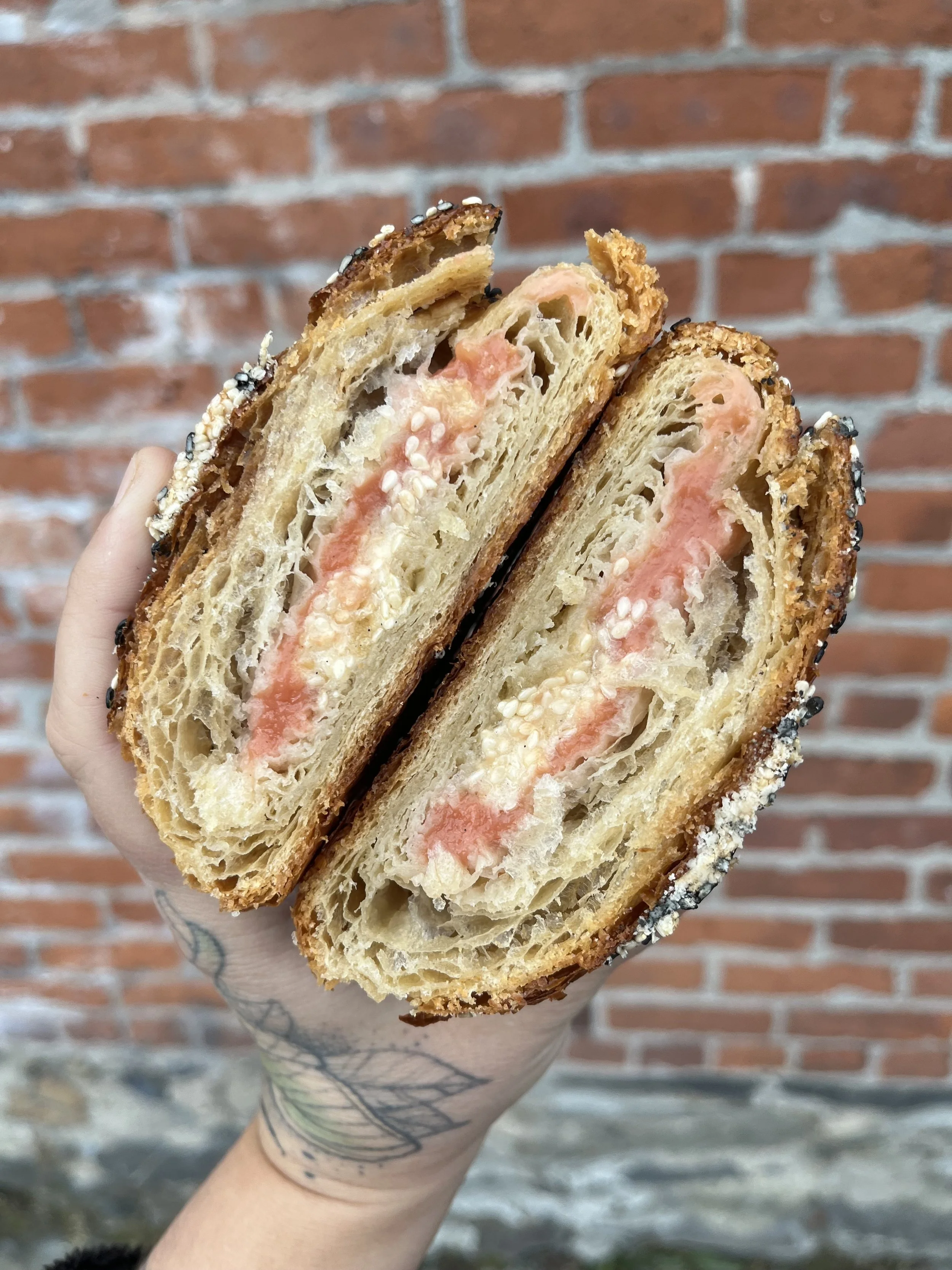 Sesame Guava Twice Baked Croissant