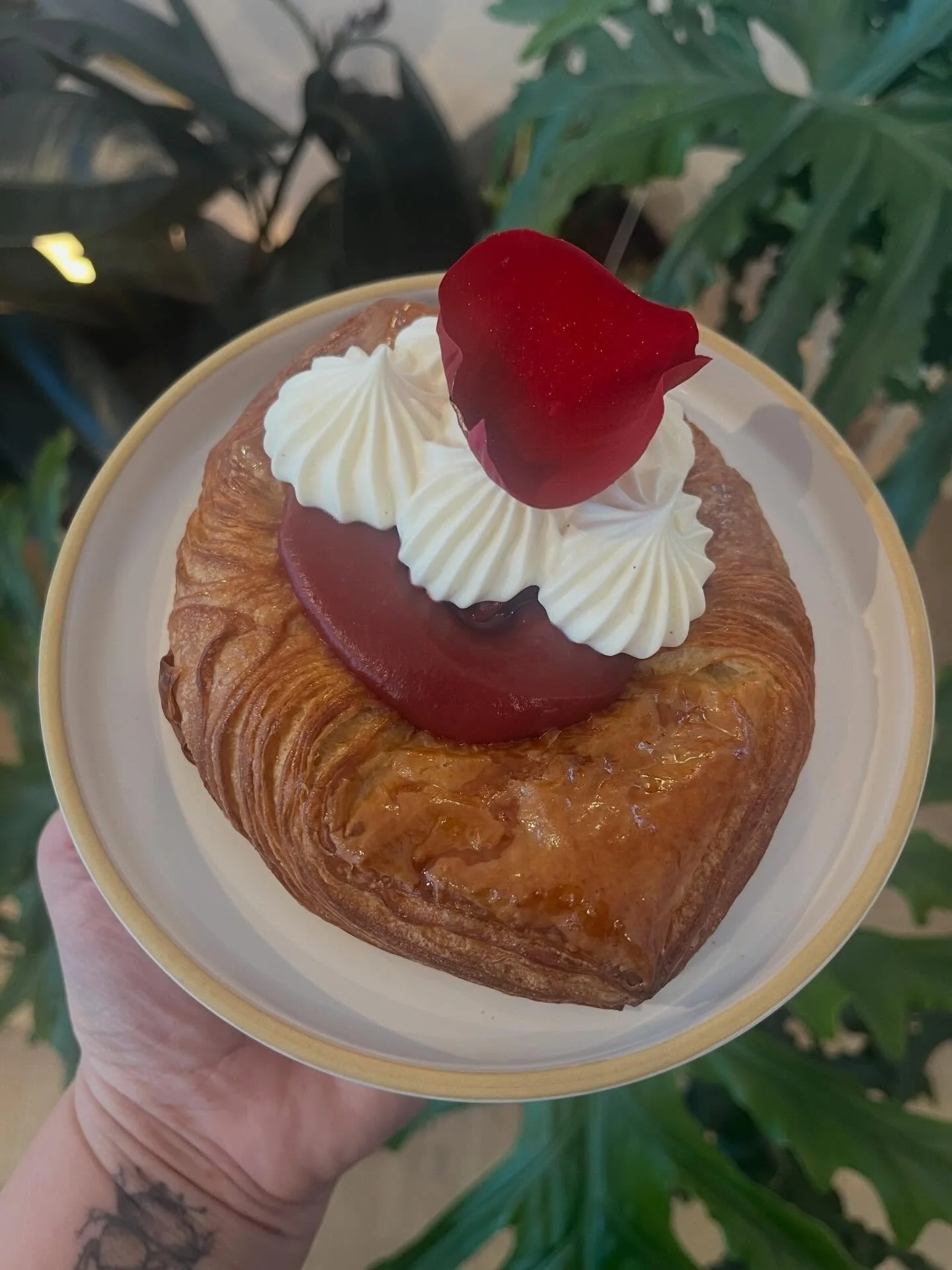Hey folks!
We won&rsquo;t be at the @beaconfarmersmarket today, but we&rsquo;ll be back next week!  If you&rsquo;d like a pasty we have lots at our location in New Paltz, including this new and beautiful raspberry rose danish. Bright and zippy raspbe