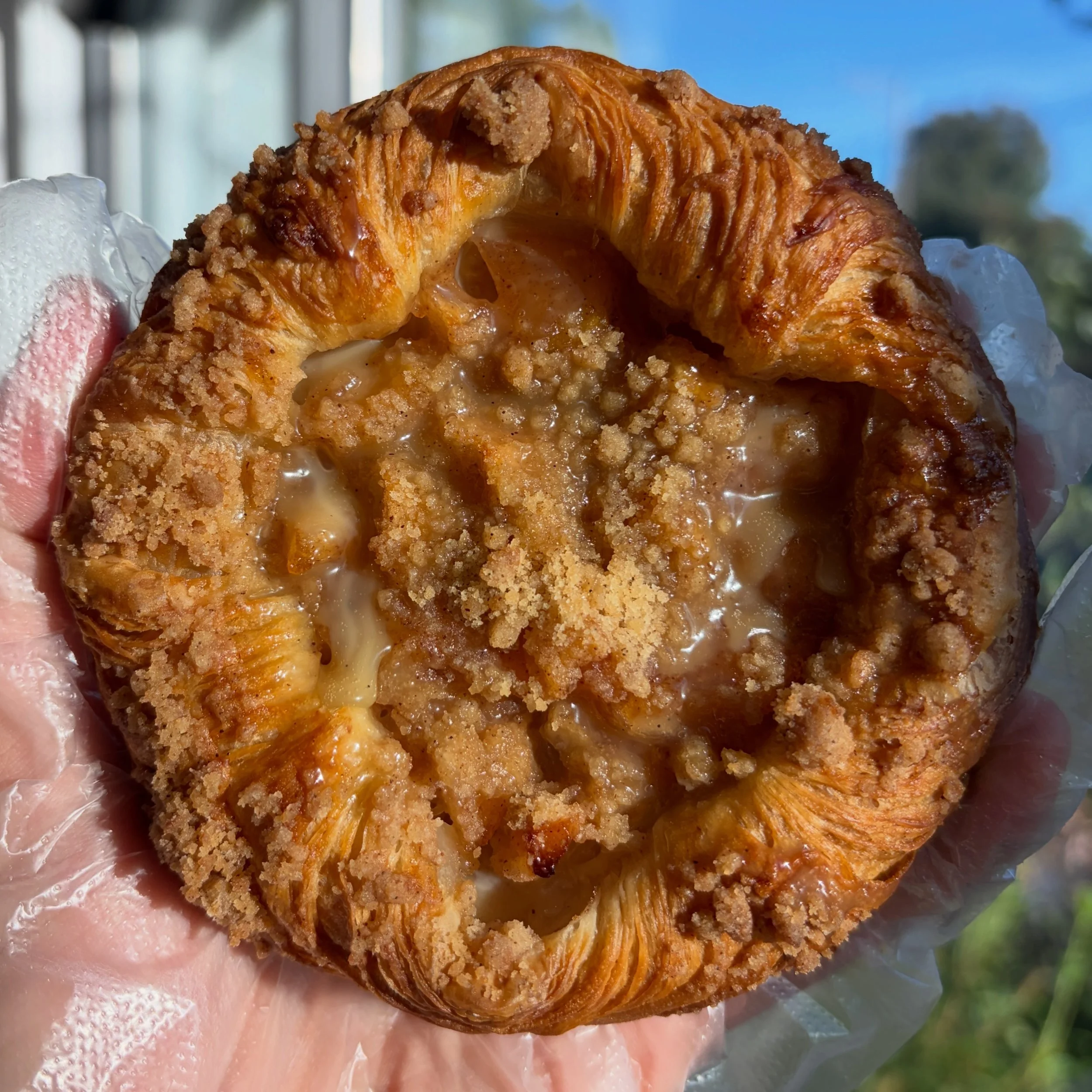 Caramel Apple Crumb Danish