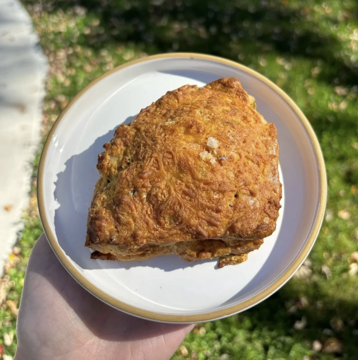 Sausage Cheddar Scone (Gluten Free)