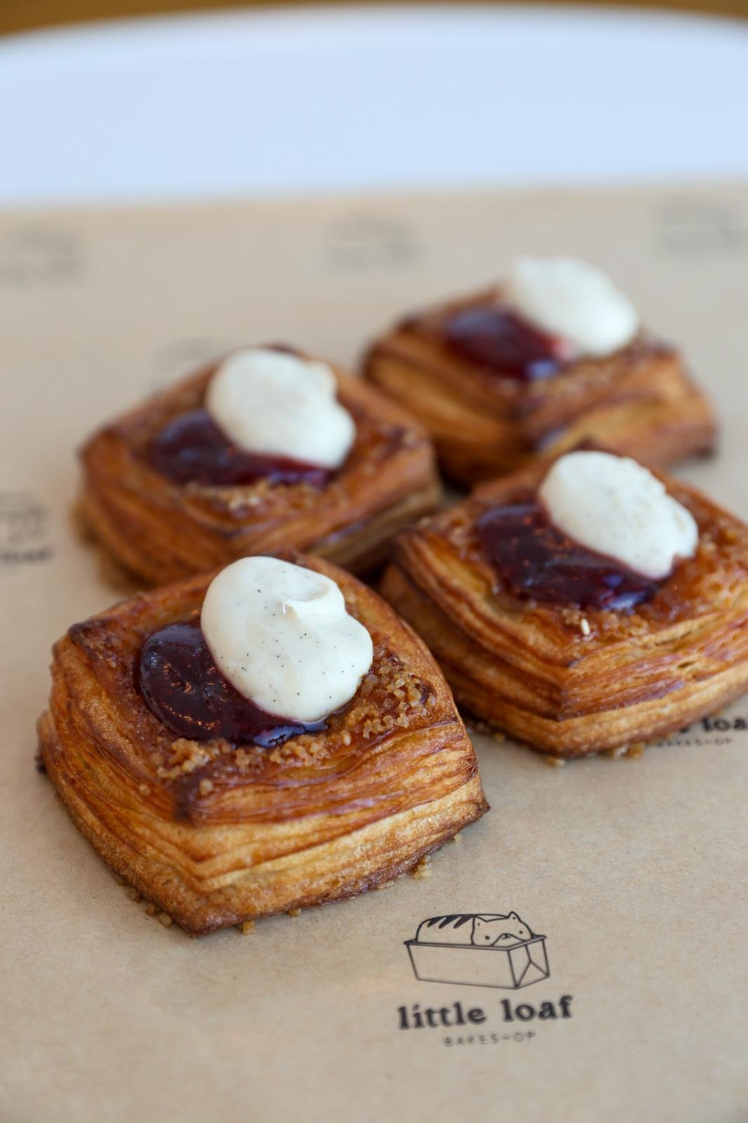 mini raspberry cream cheese danishes