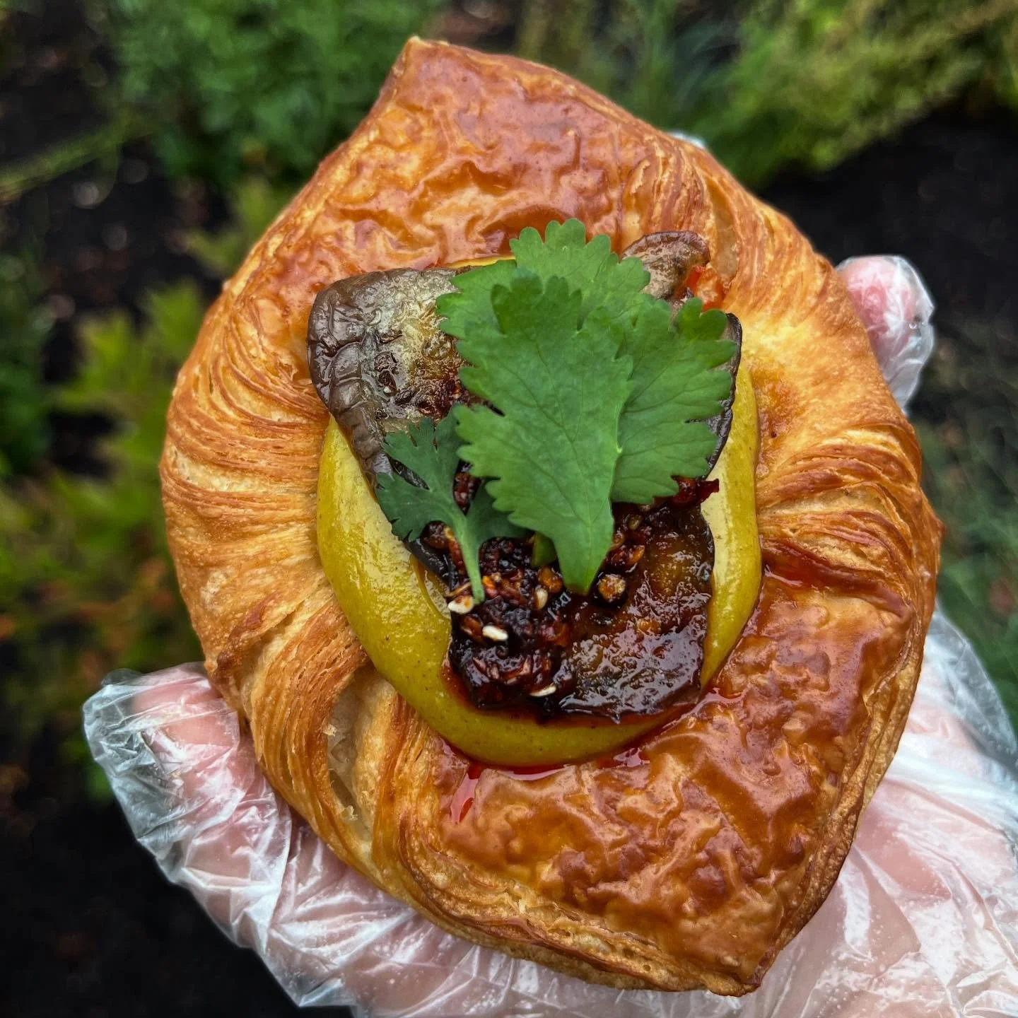 Madras Curry and Japanese Eggplant Danish
