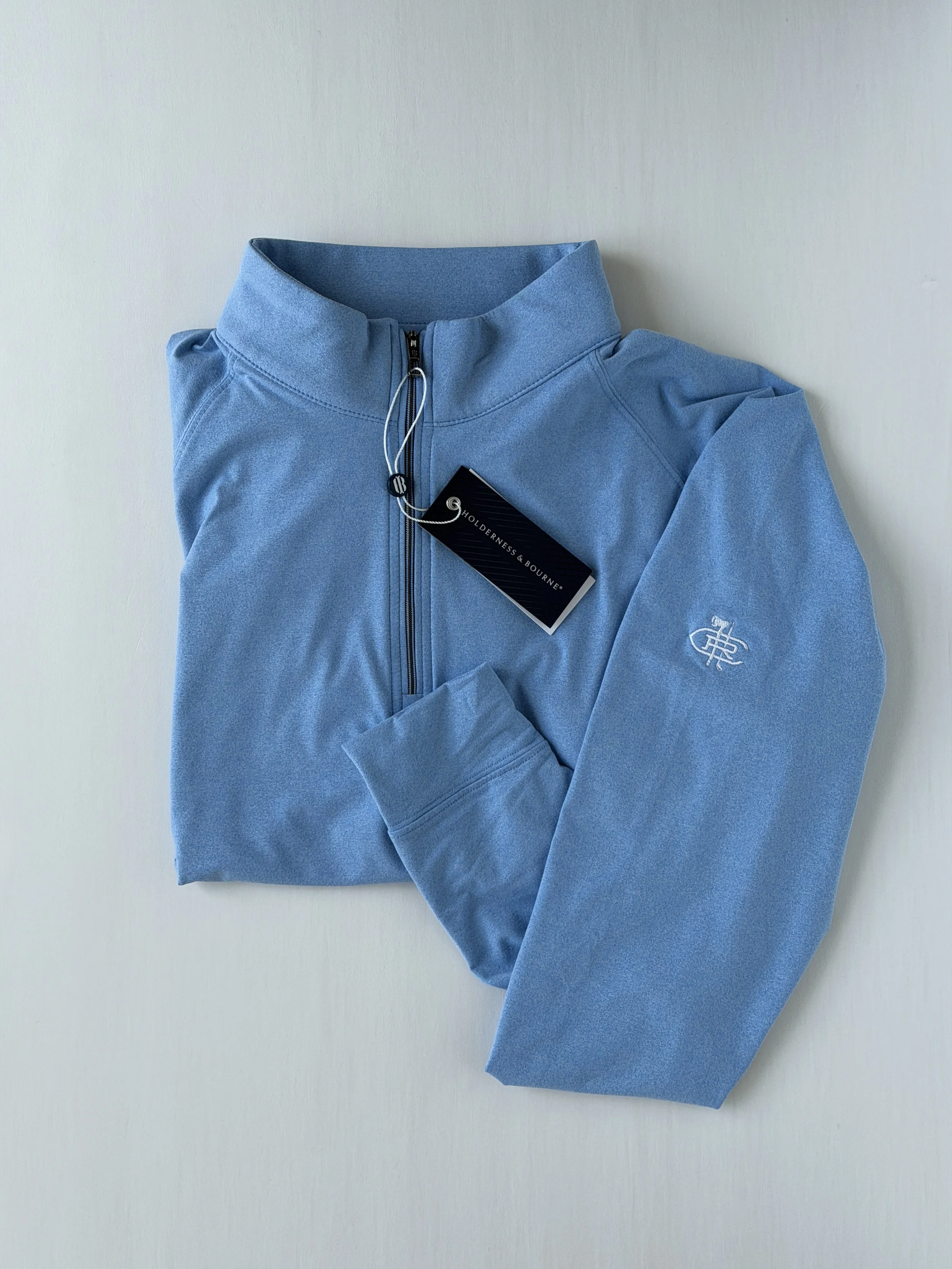 Westland Quarter - zip Pullover H&B - Heathered Vista Blue