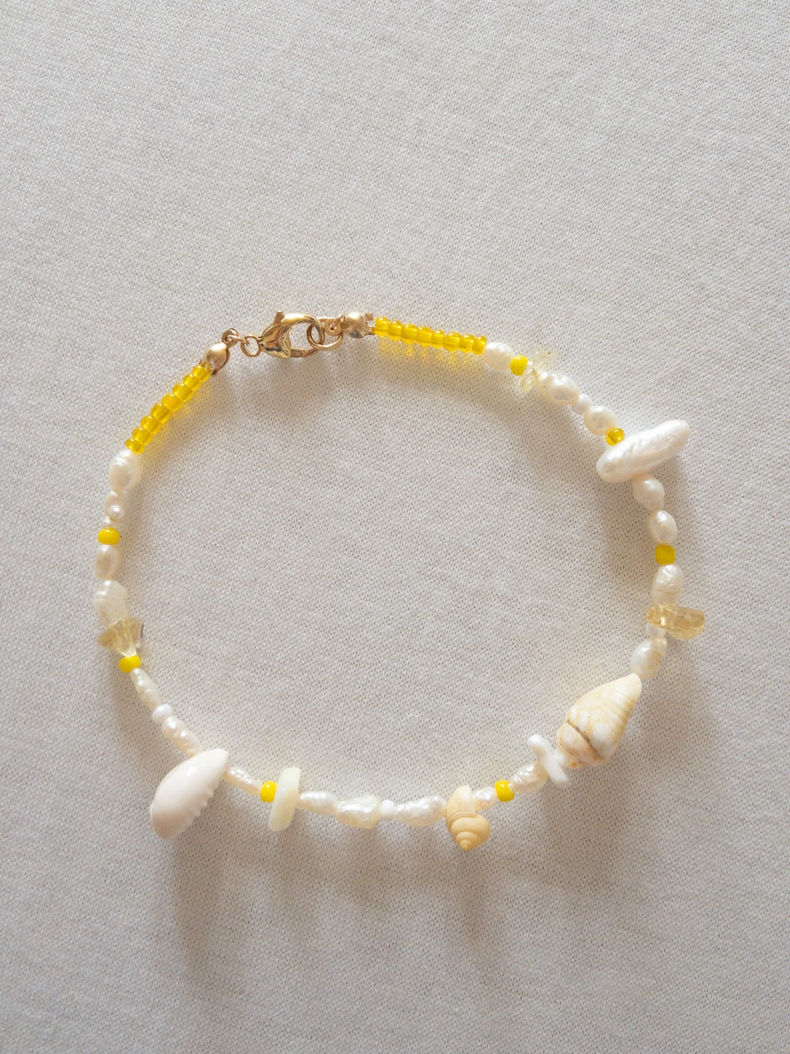 Yellow Seashine Anklet