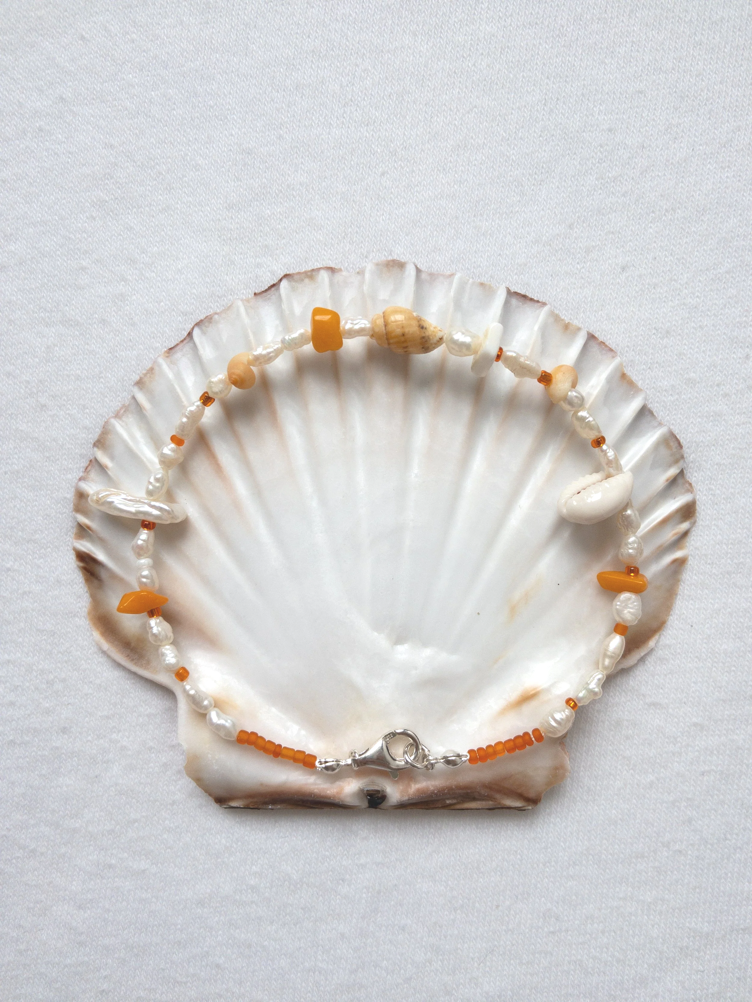 Orange Seashine Anklet