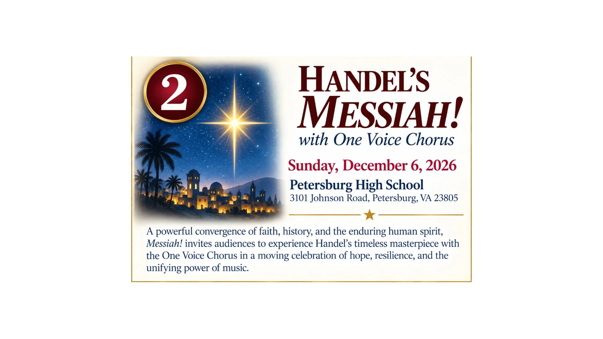 Holiday Concert- December 6, 2026