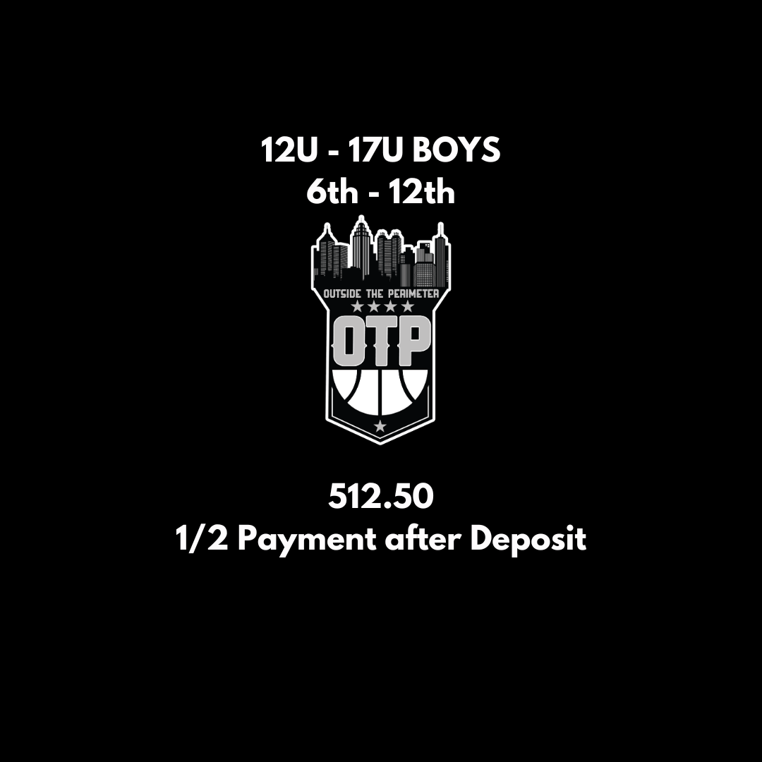 12U-17U Boys Half Payment After Deposit