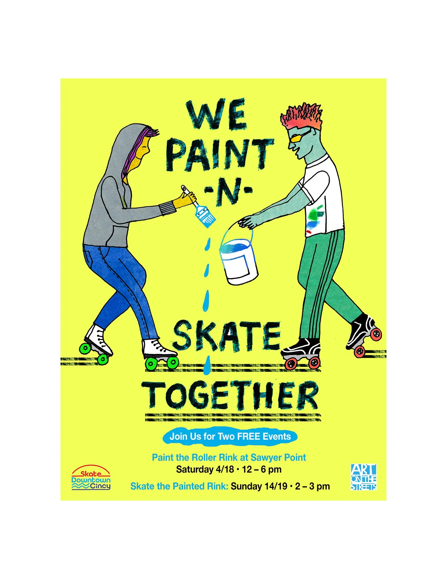 Paint N Skate Poster