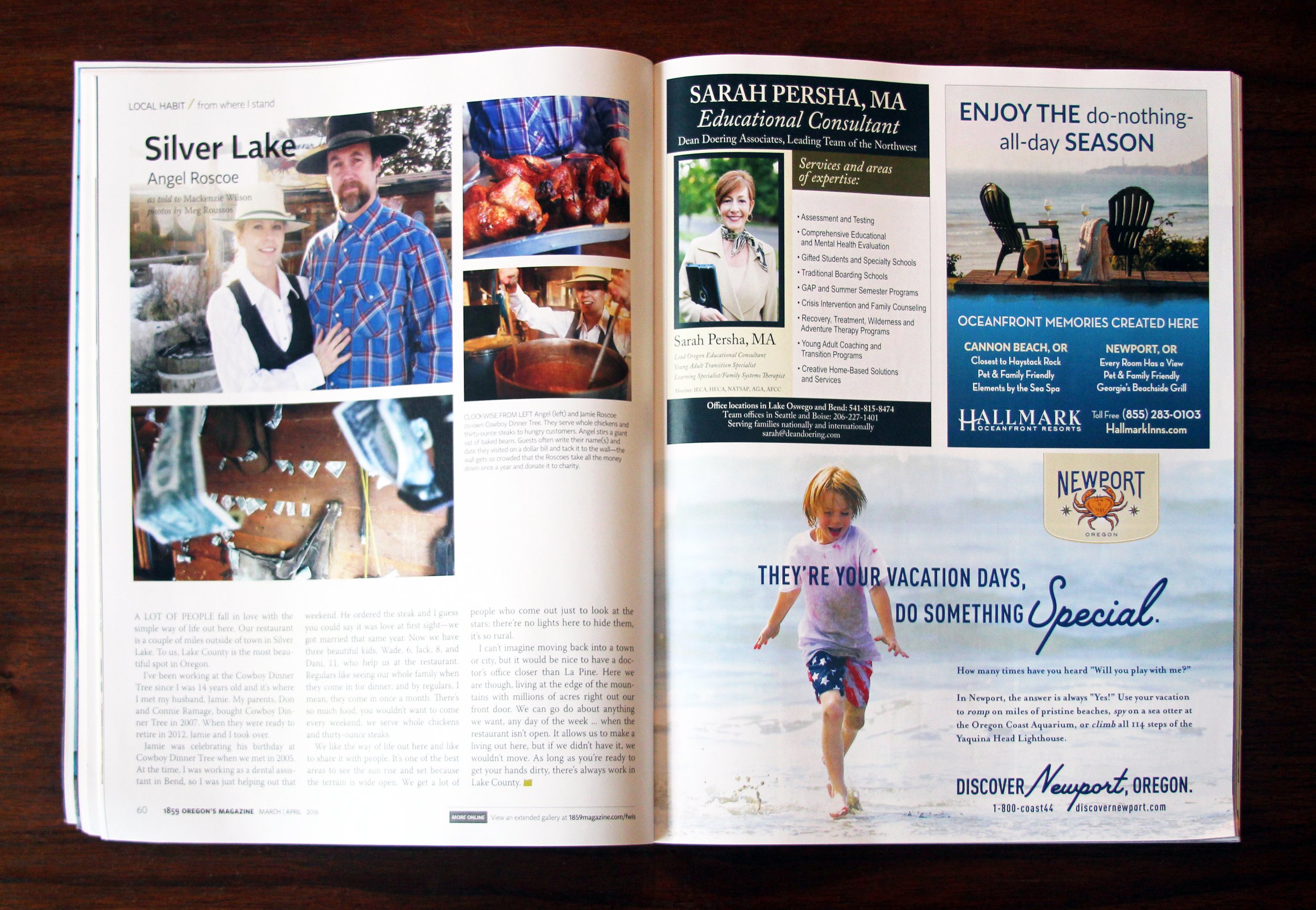 1859 Magazine half page ad March/April 2016