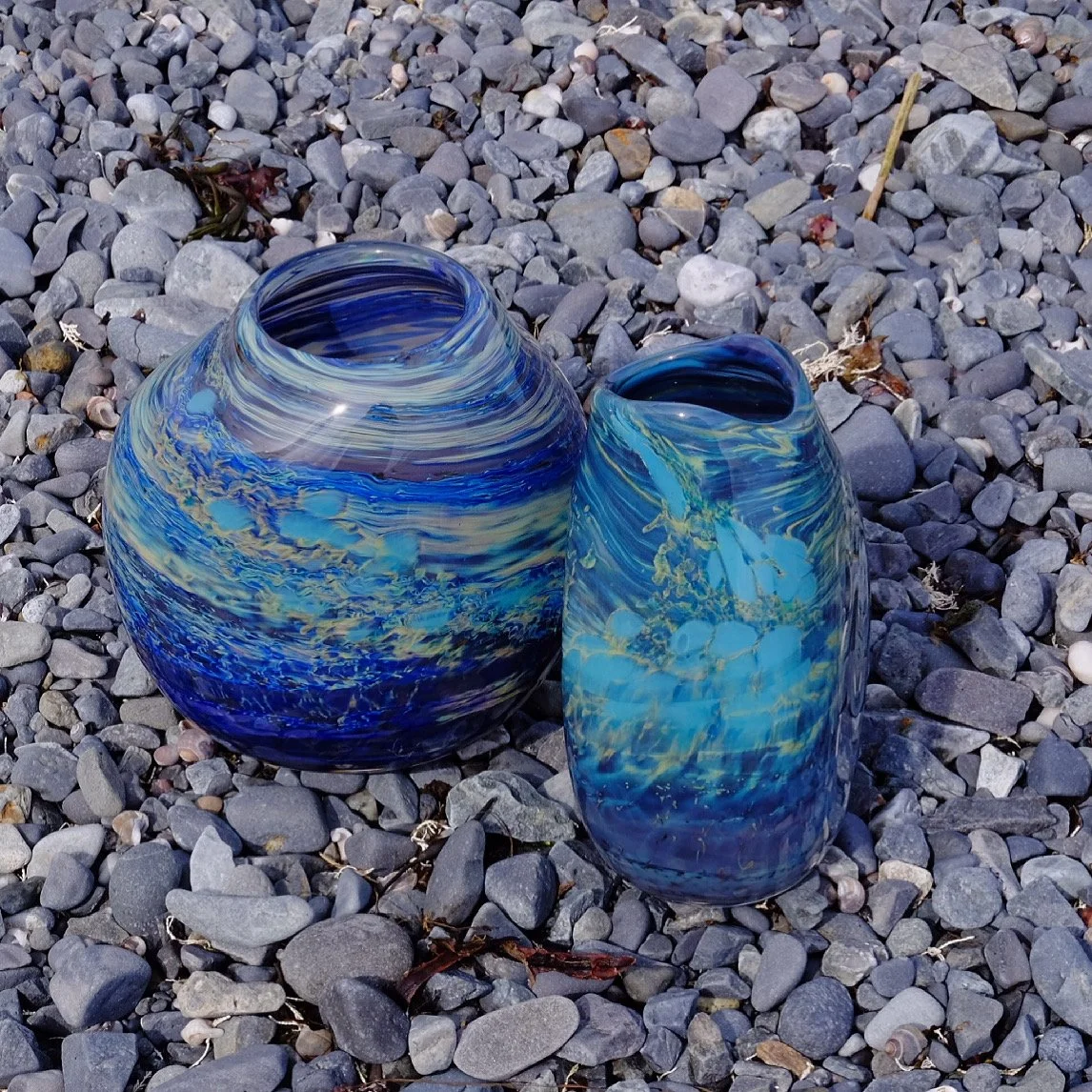 "Blue Stone". 8" x 8". 2021