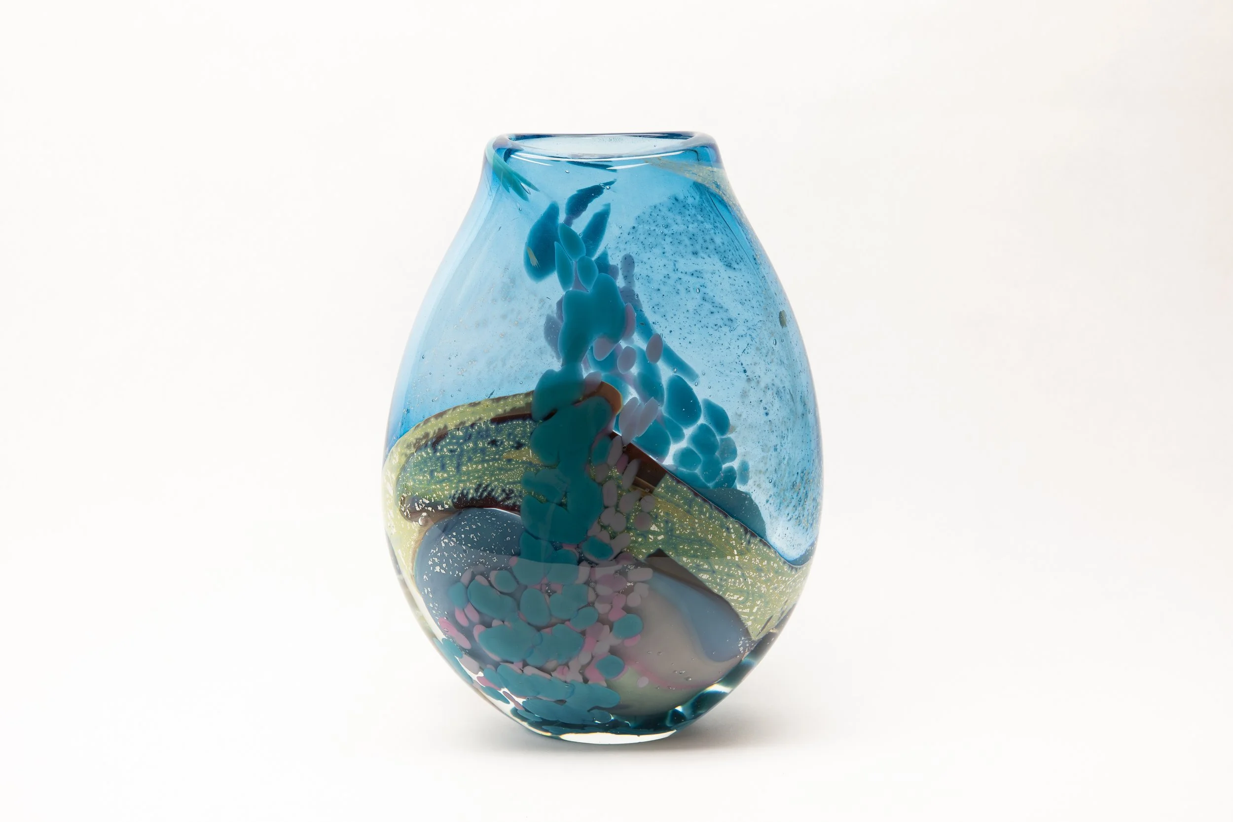 "Aqua Scape 1". 14" x7" x 3". 2020