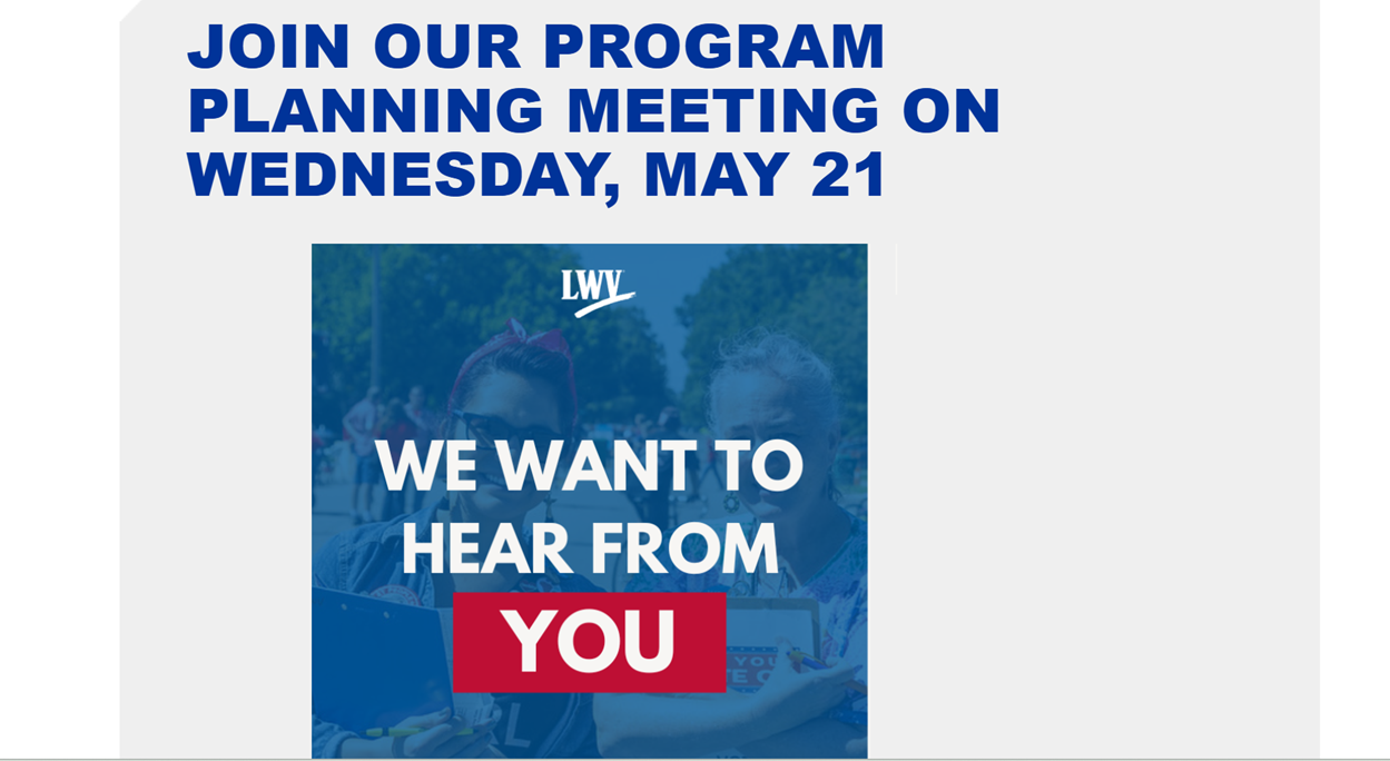 General Meeting: Program Planning 