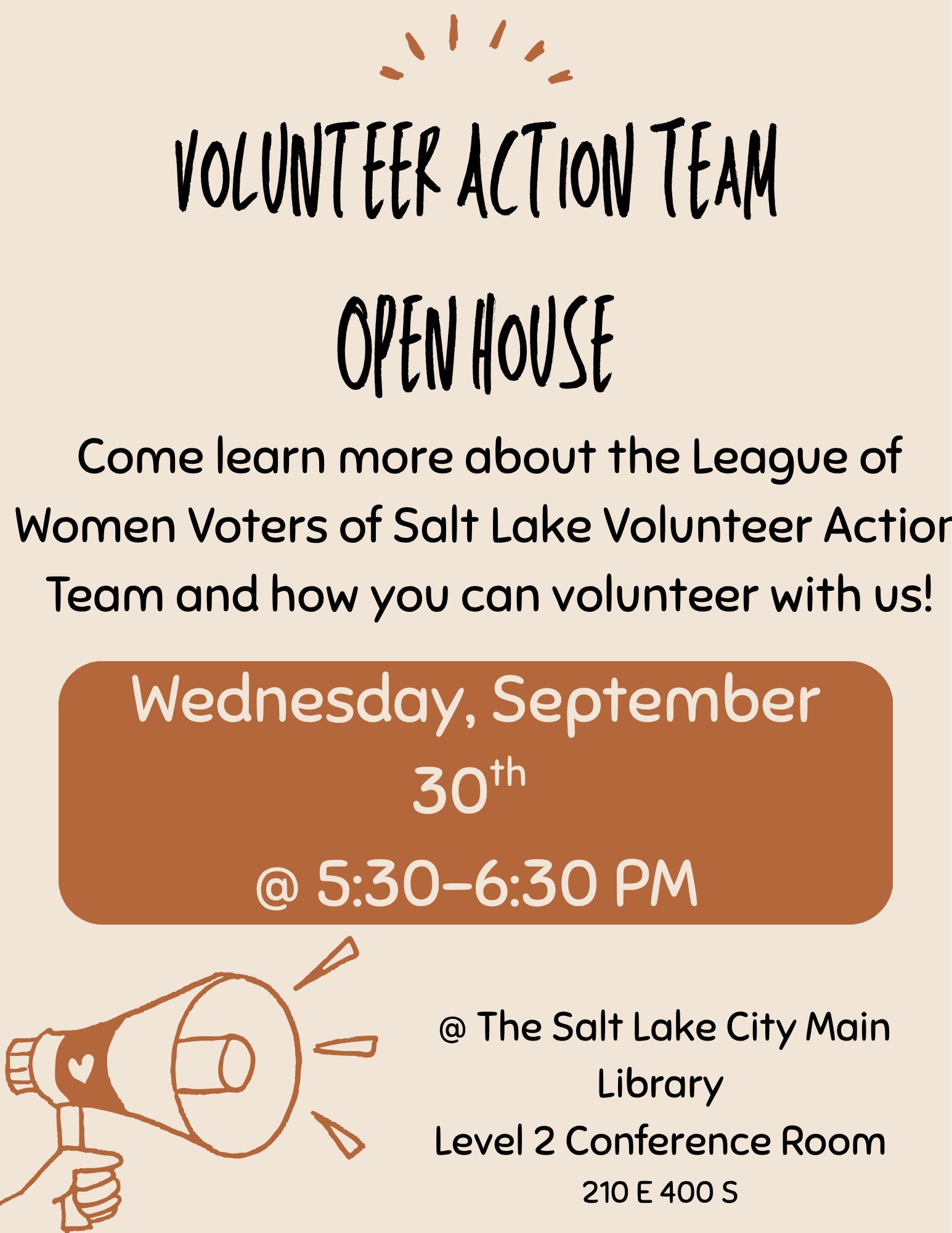Volunteer Action Team Open House