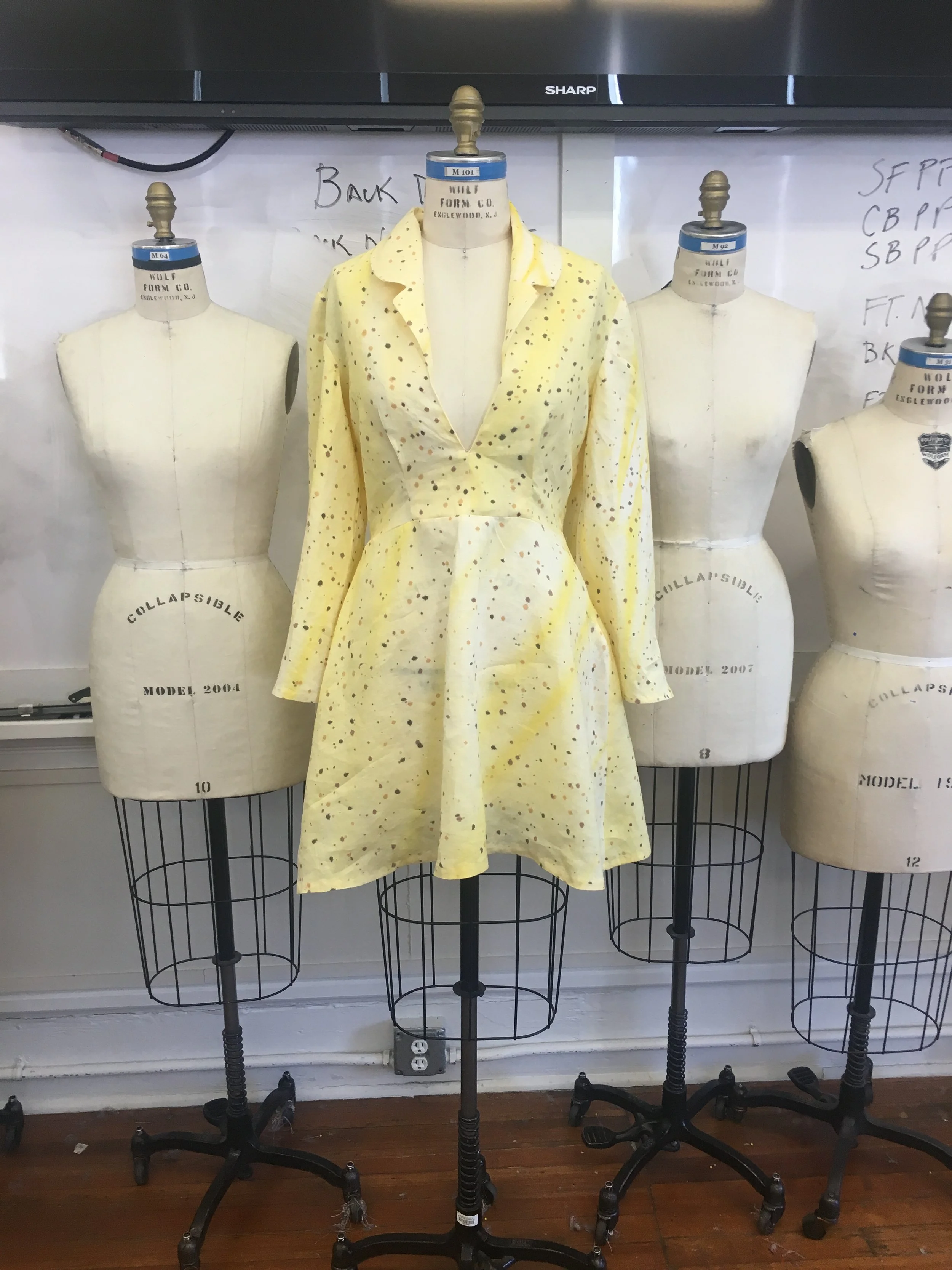 Front View of Garment on Mannequin 