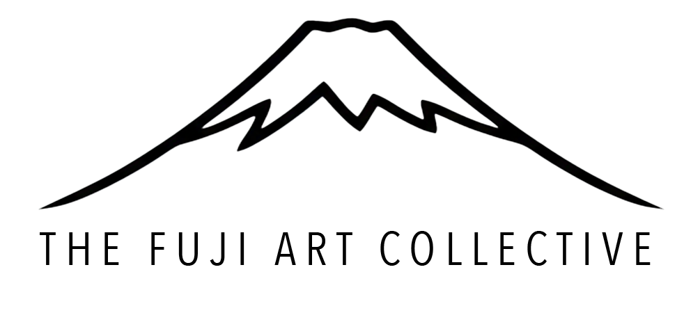 The Fuji Art Collective Logo, A line art style icon of Mount Fuji