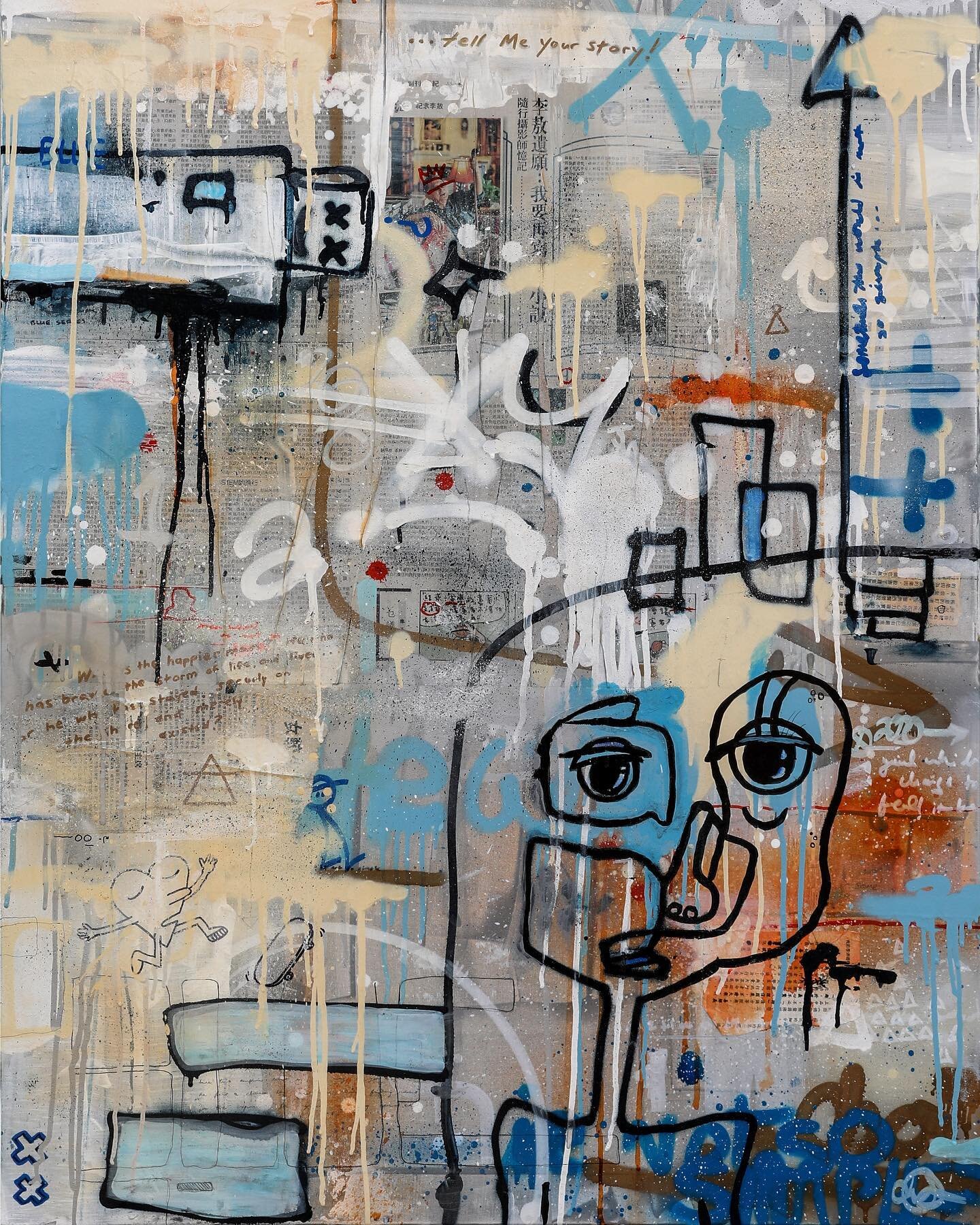 &ldquo;Sometimes the World
is not so Simple, #2&rdquo;
-The Blue Series-

48x36
Acrylic/ink/paper/mixed media,
On 1.5&rdquo; gallery canvas
SOLD