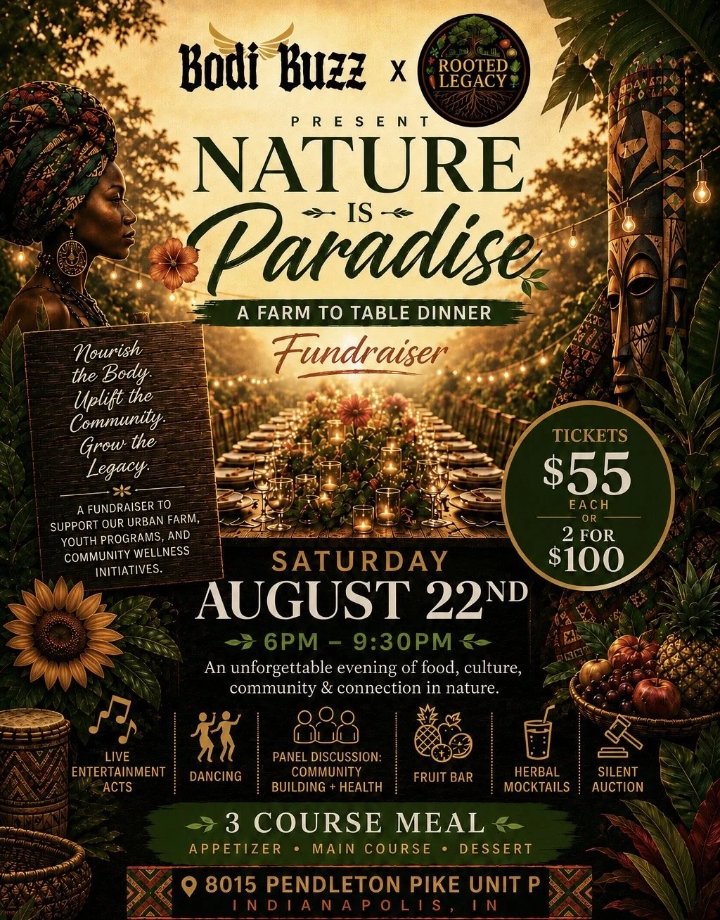 Nature Is Paradise: Farm To Table Dinner