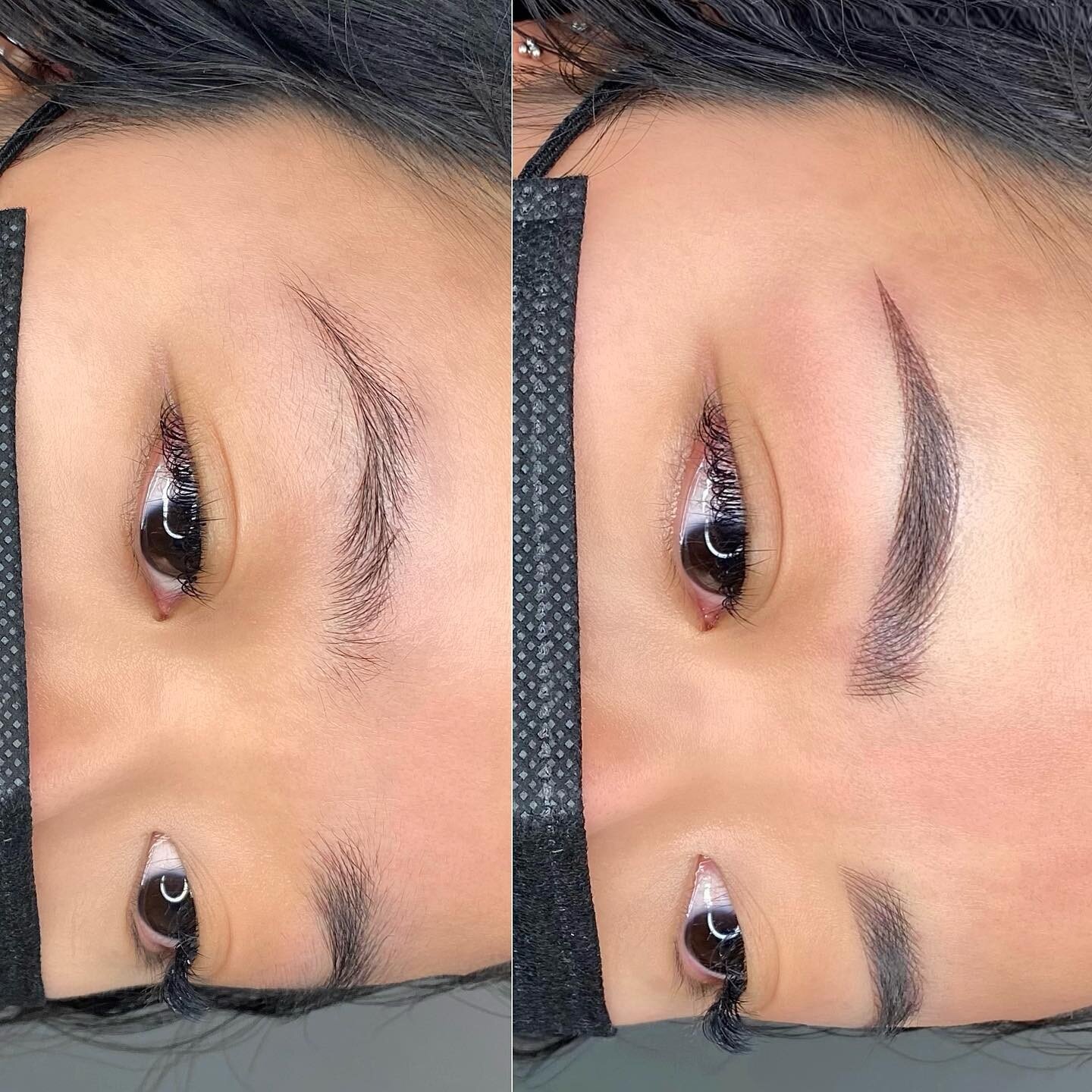 LUXURY NANO BROWS😍 My client wanted more definition and shape to her brows. We achieved this look by giving her tighter lines and adding targeted shading throughout her eyebrows. 

Ready for your nano dream brows? DM for inquiry 🥰

Technique: Nano 