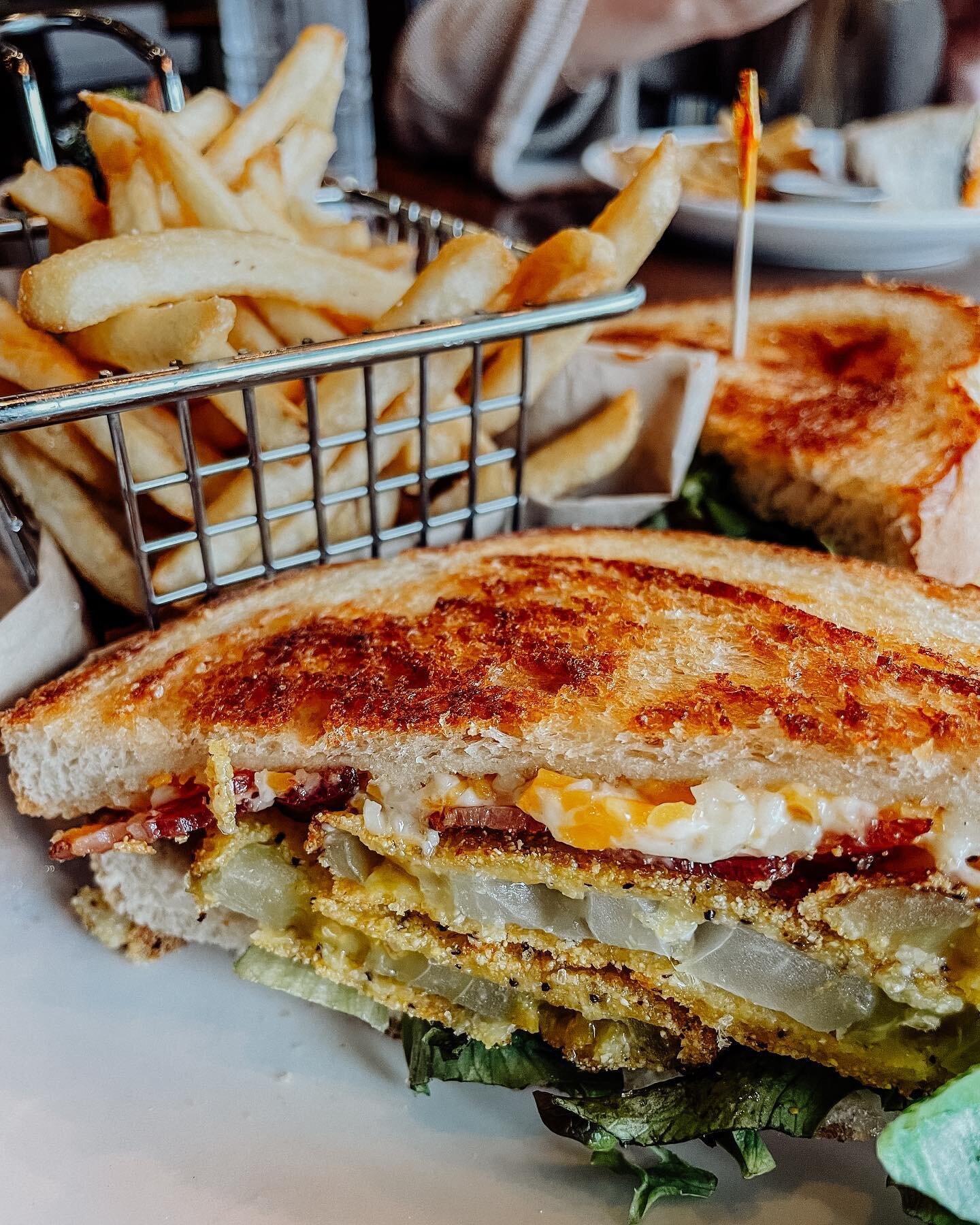 The fried green tomato BLT&hellip;.need we say more?? 😋