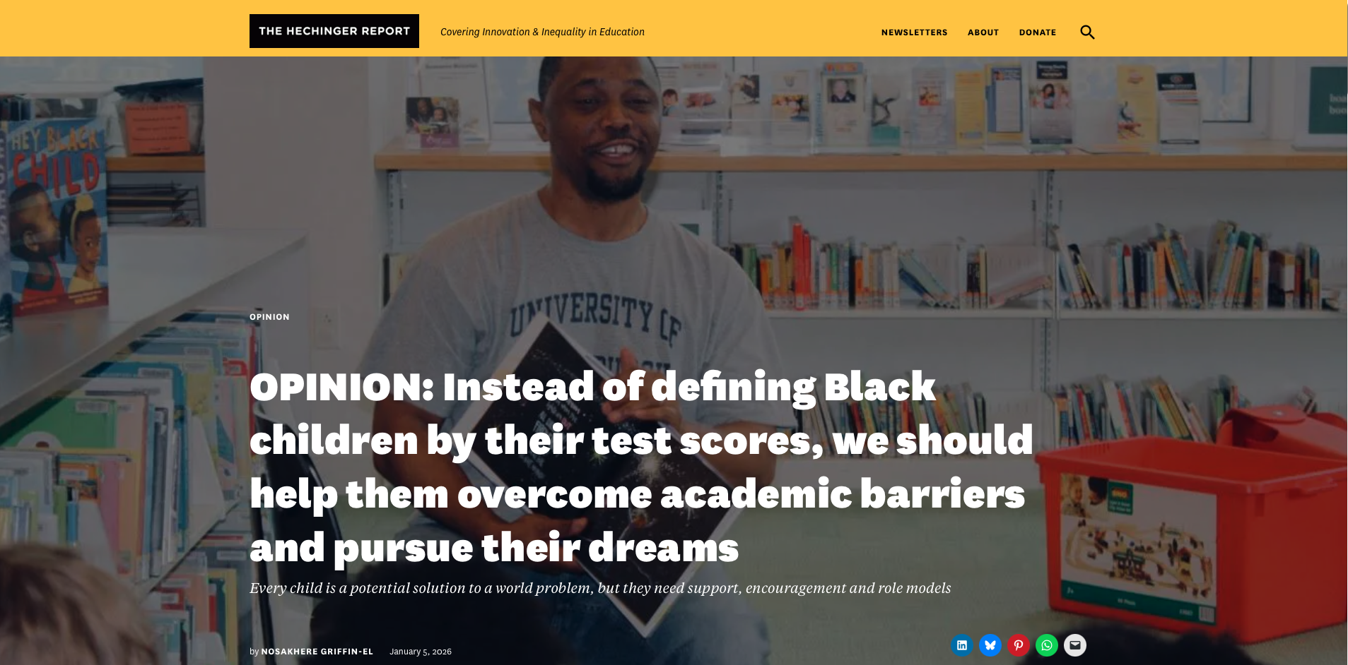 Instead of defining Black children by their test scores, we should help them overcome academic barriers and pursue their dreams