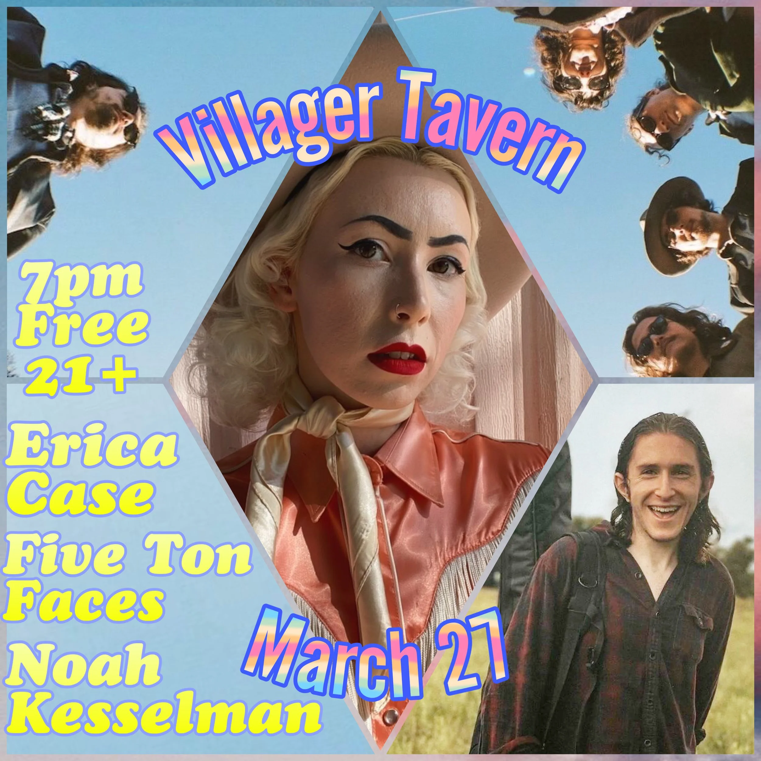 Five Ton Faces, Noah Kesselman, Erica Case