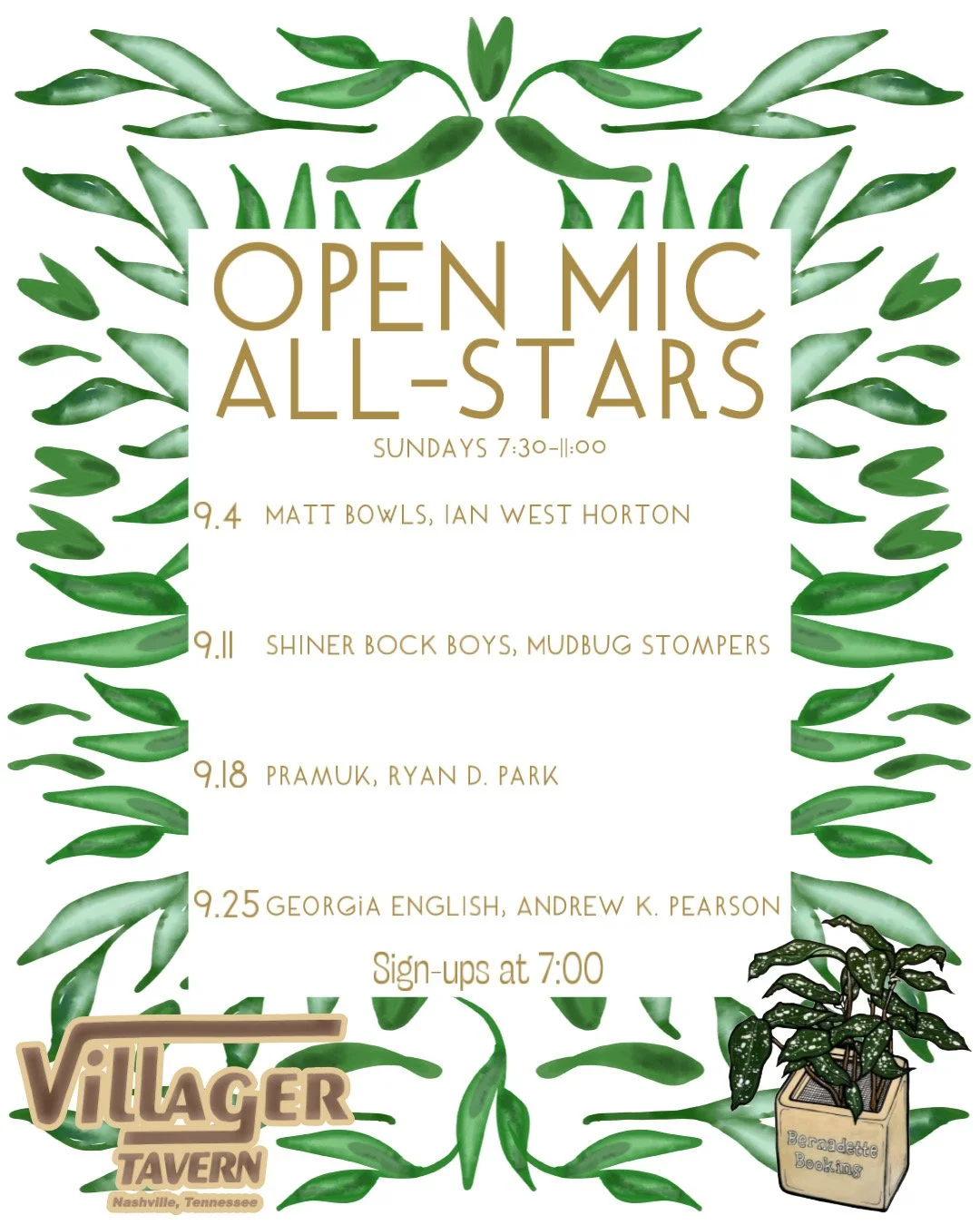 Open Mic All-Stars ft. Matt Bowls, Ian West Horton