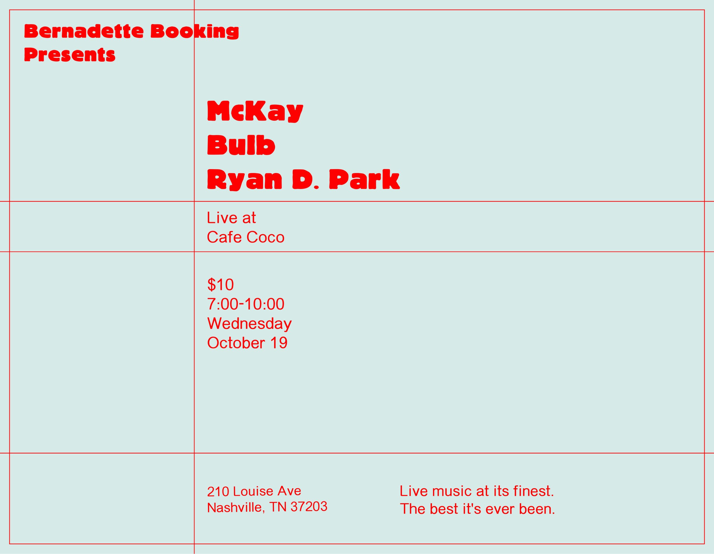 McKay, Bulb, Ryan D. Park