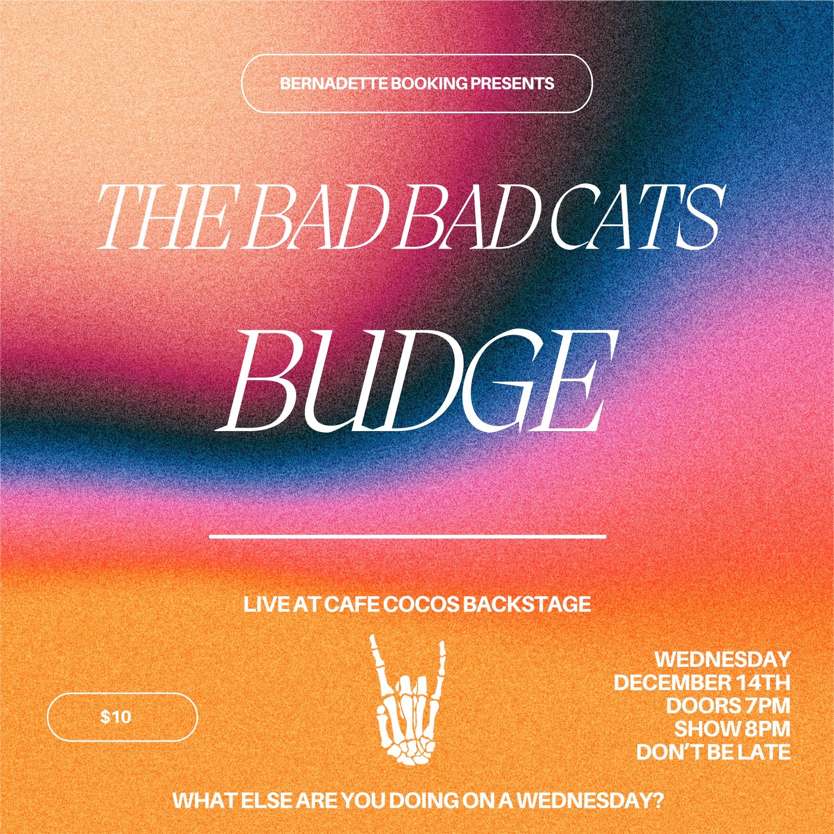 Budge, The Bad Bad Cats
