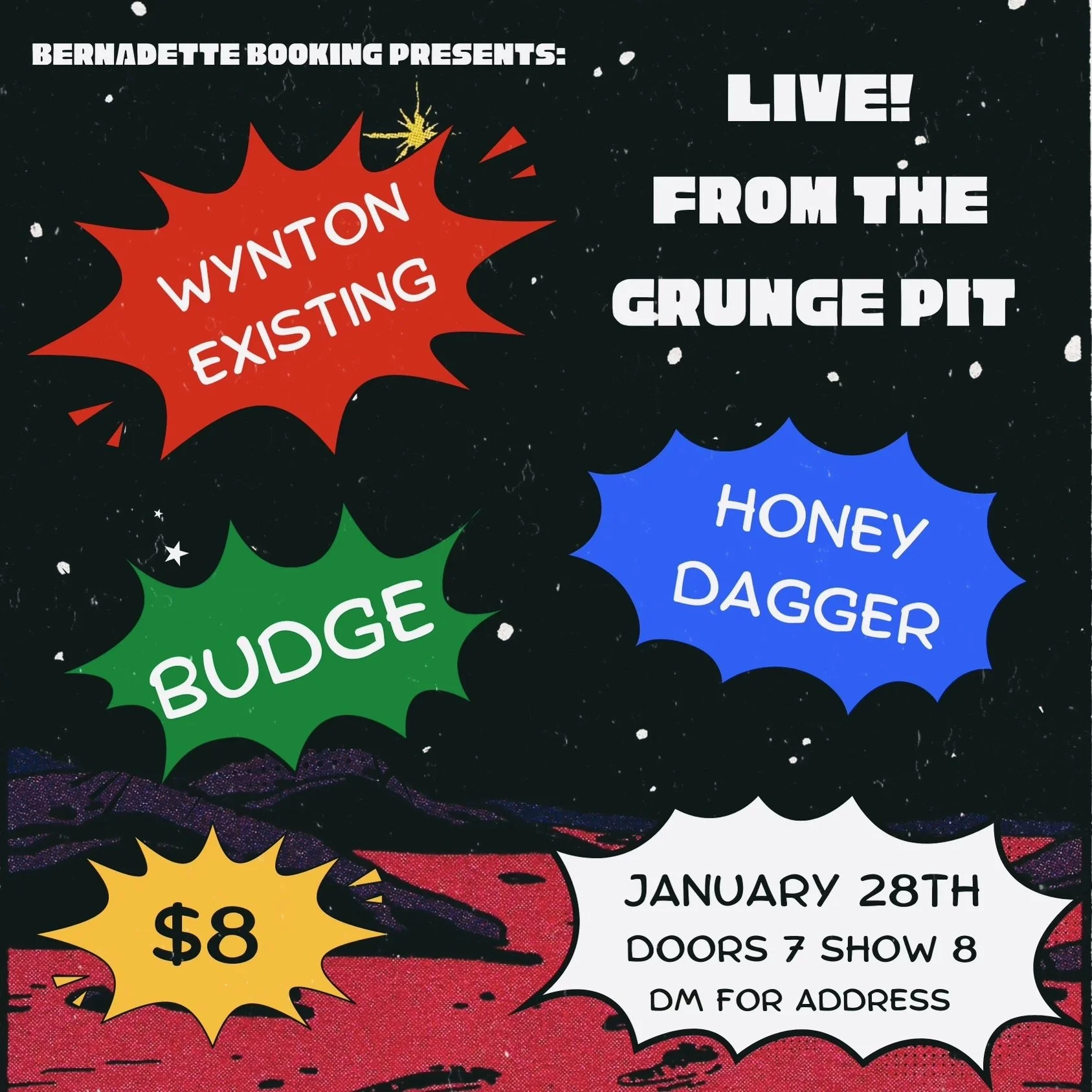 Budge, Wynton Existing, Honey Dagger, Herly Berly