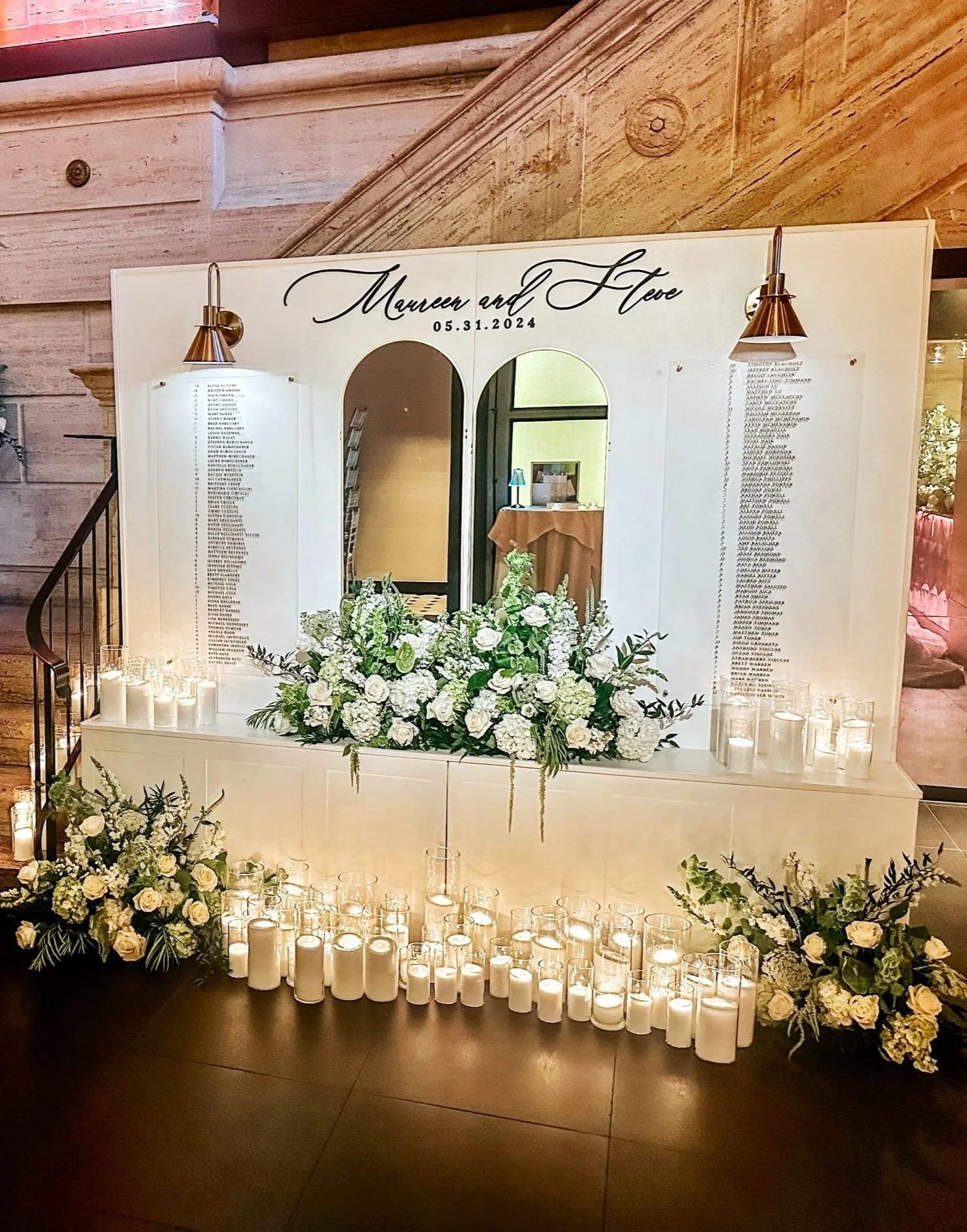 Custom Seating Chart NJ Philadelphia Wedding