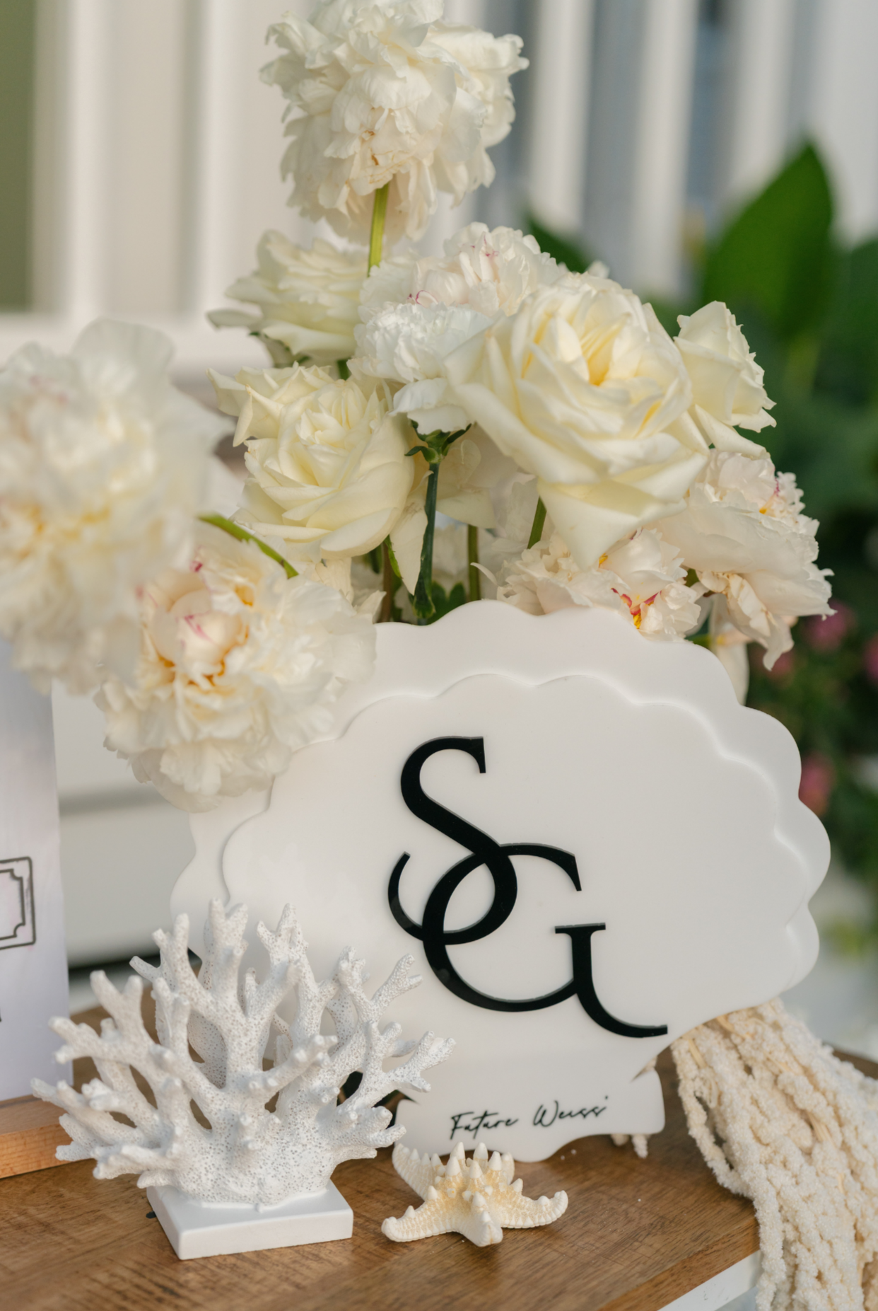 Personalized monogram wedding and event signage with custom dimensional lettering Bar Sign