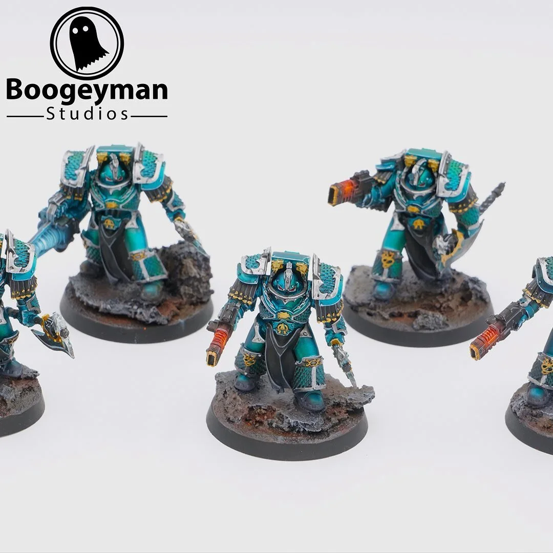 A commission for a squad of Alpha Legion Terminators is now complete!
.
www.boogeymanstudios.com
.
.
#alphalegion #terminators #warhammer40k #spacemarines #spacemarines40k #warhammercommunity #miniaturepainting #paintingminiatures #miniatureart #vall