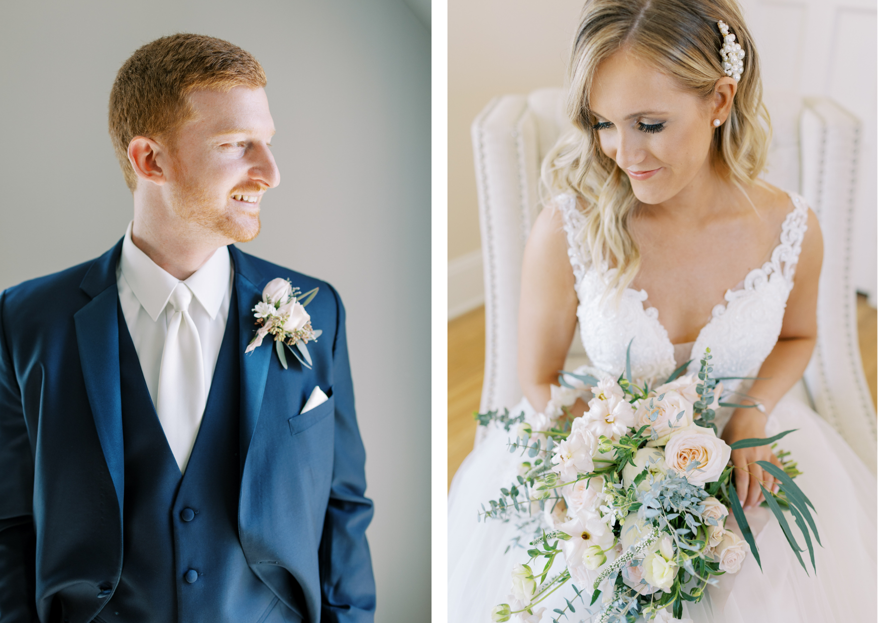 bride and groom portraits on wedding day at venue3two