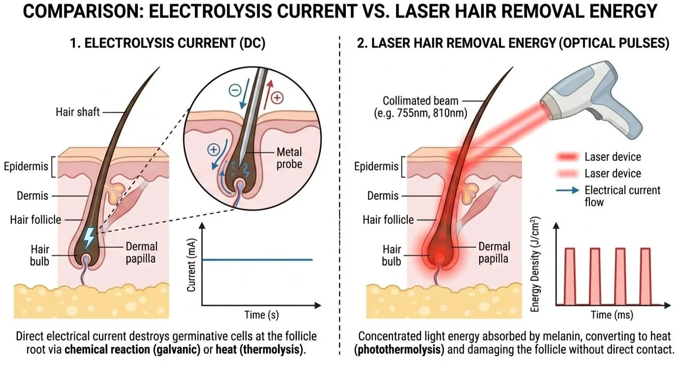 Laser Hair Removal vs. Electrolysis: What’s the Difference and Which Is Better?
